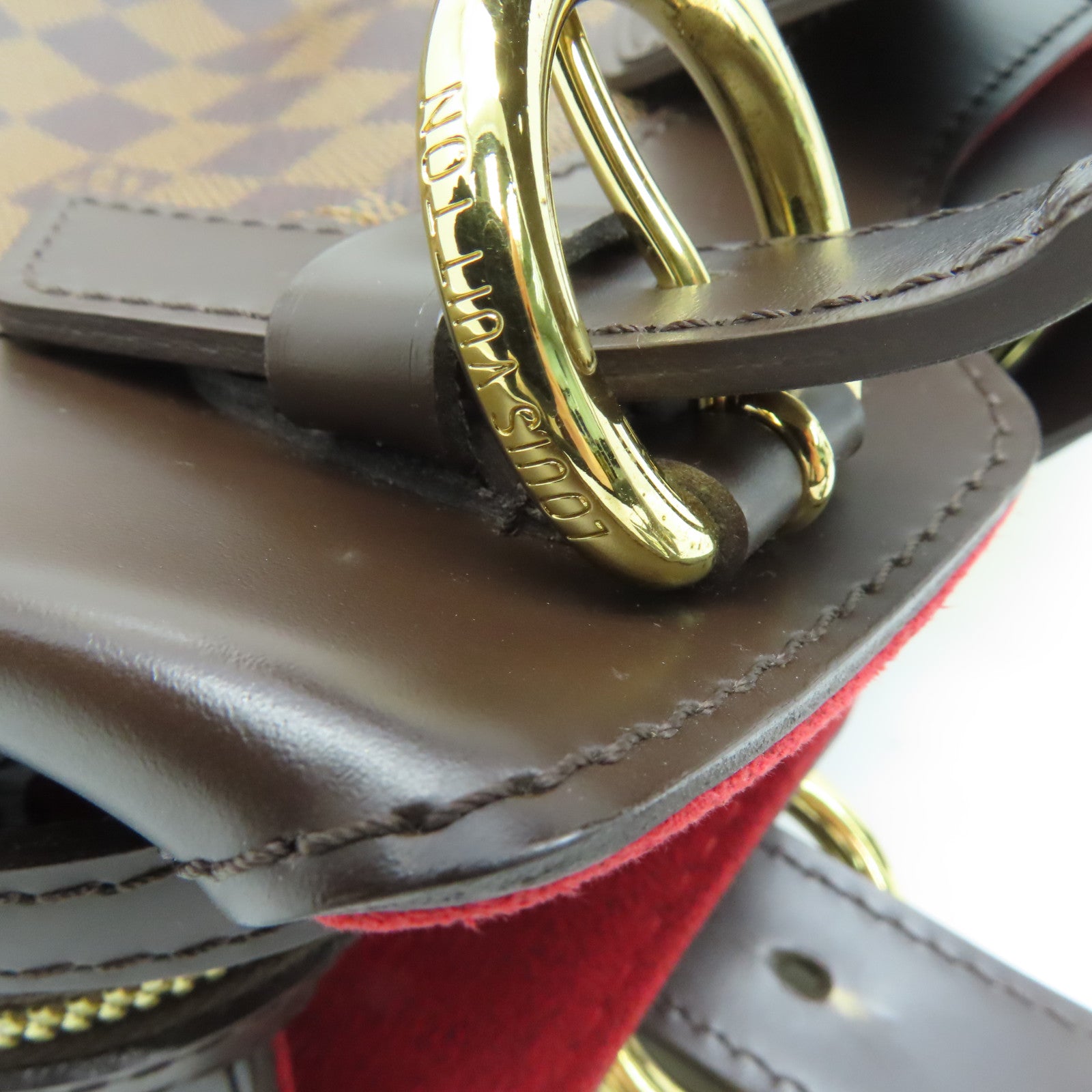 LOUIS VUITTON [Sharp Discount] Damier Sistina PM Shoulder Gold Buckle Shoulder Bag Brown