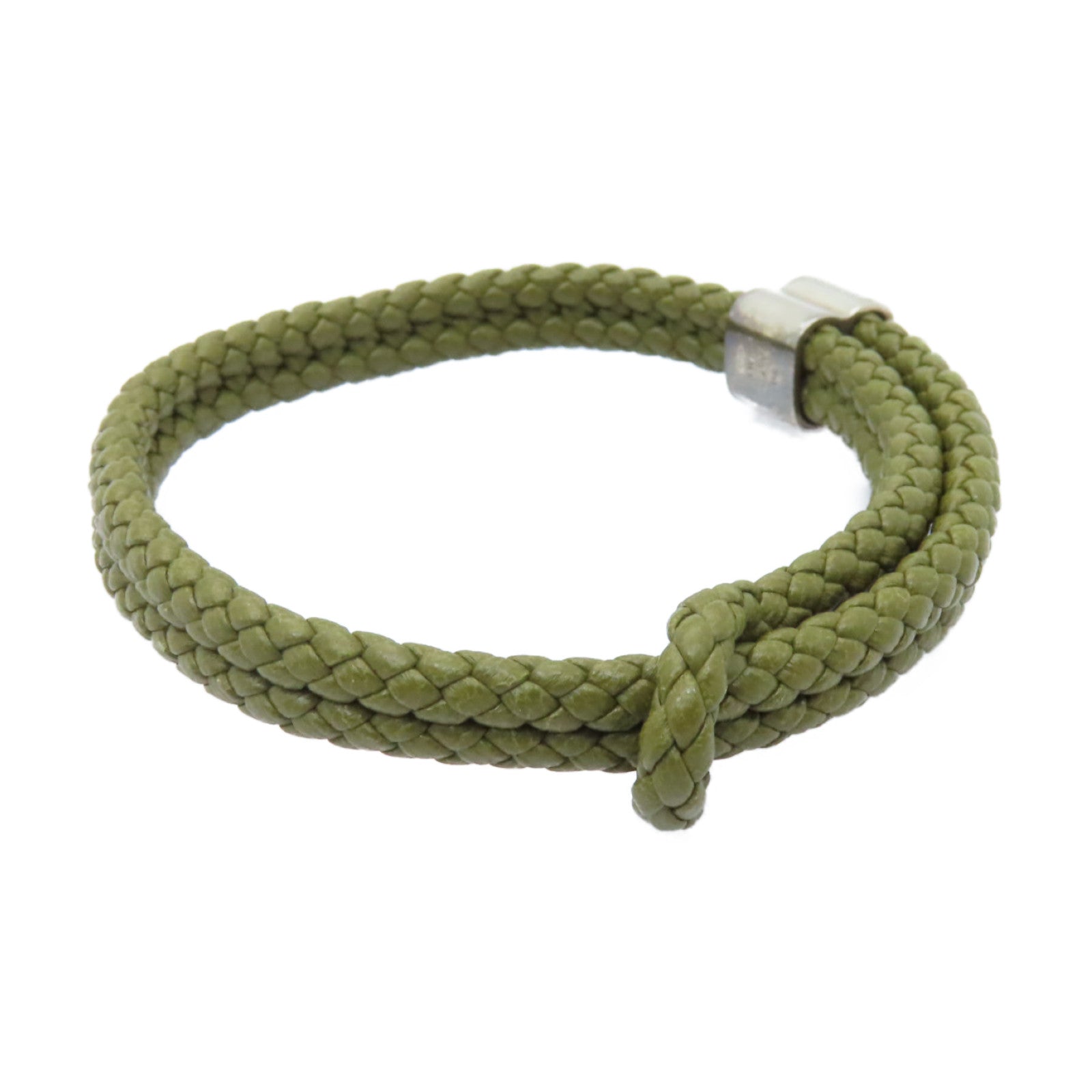 BOTTEGA VENETA 牛皮皮革Bracelets金扣手鏈綠色