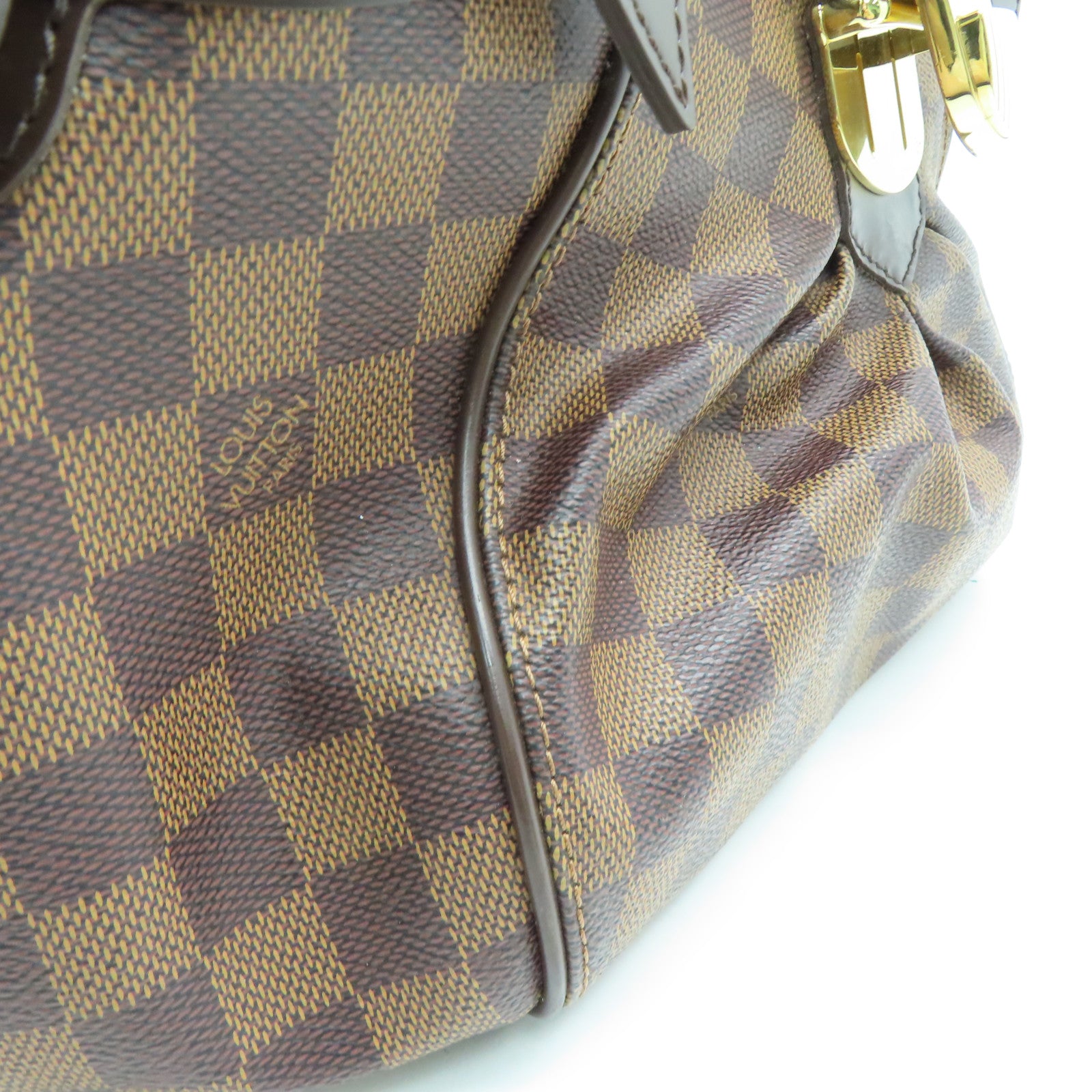 LOUIS VUITTON [Sharp Discount] Damier Sistina PM Shoulder Gold Buckle Shoulder Bag Brown