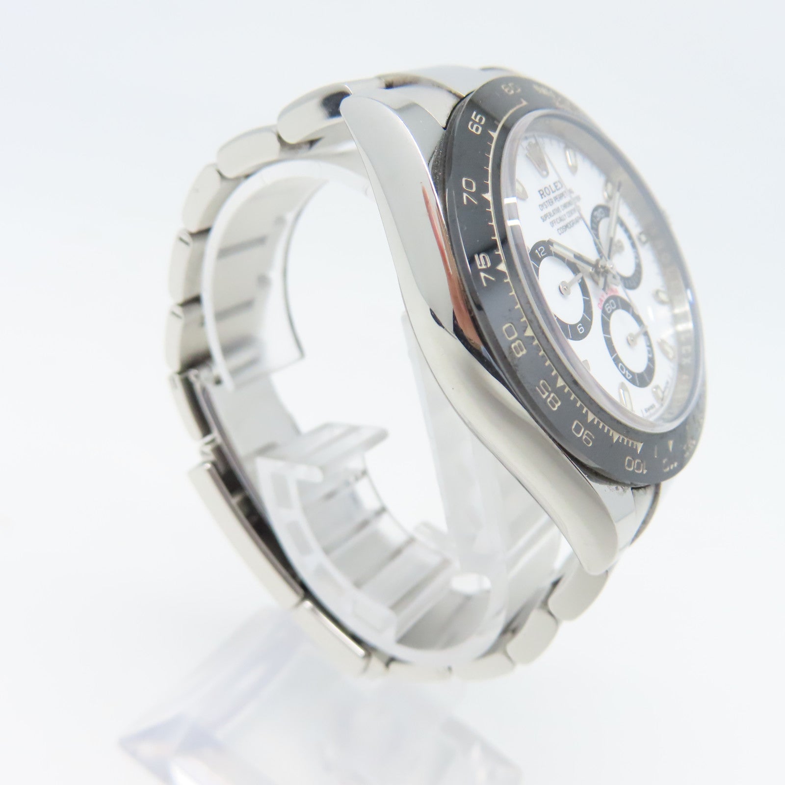 ROLEX Daytona不鏽鋼手錶自動機芯黑色/白色