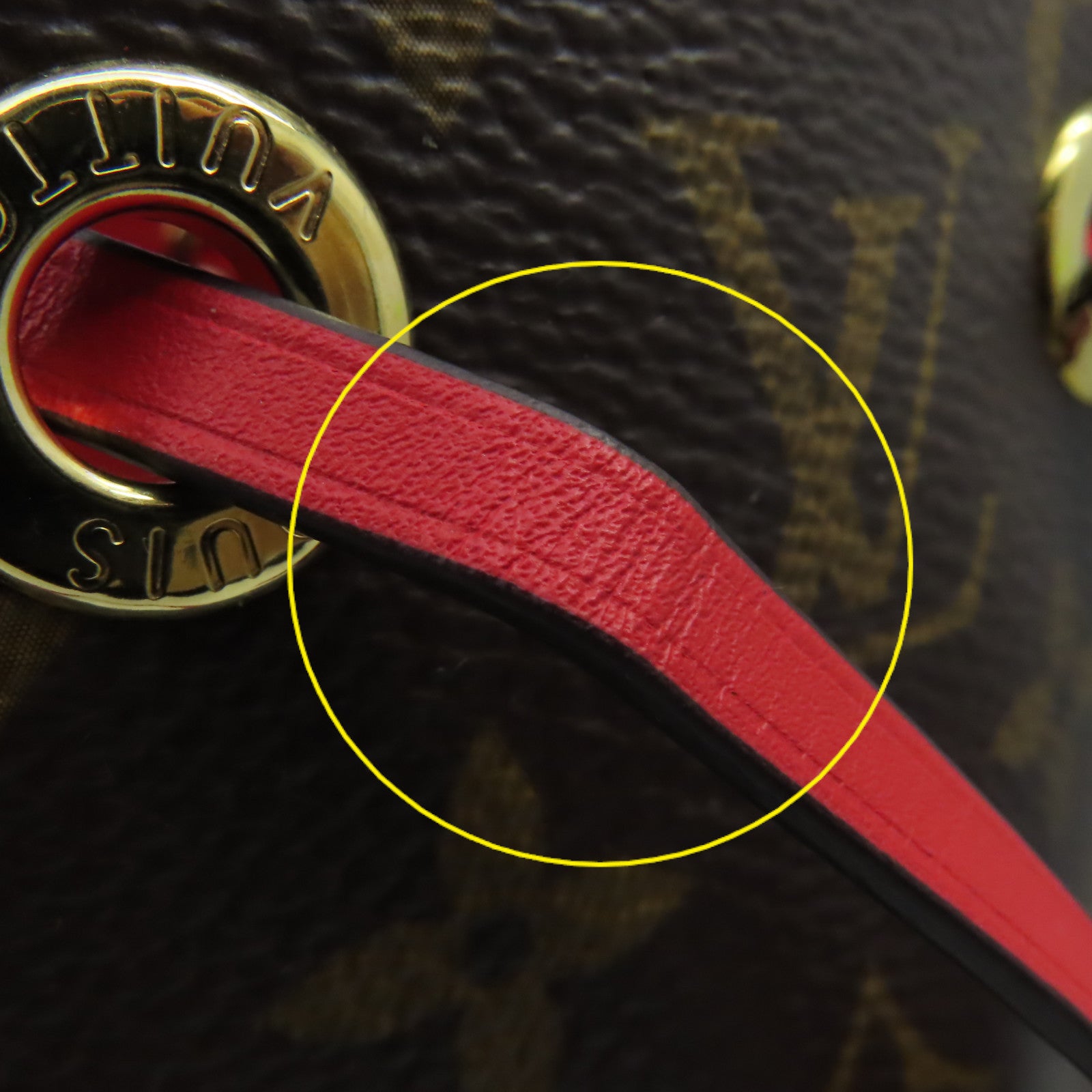 LOUIS VUITTON Monogram NeoNoe MM Shoulder Bag手挽肩背兩用袋啡色/紅色