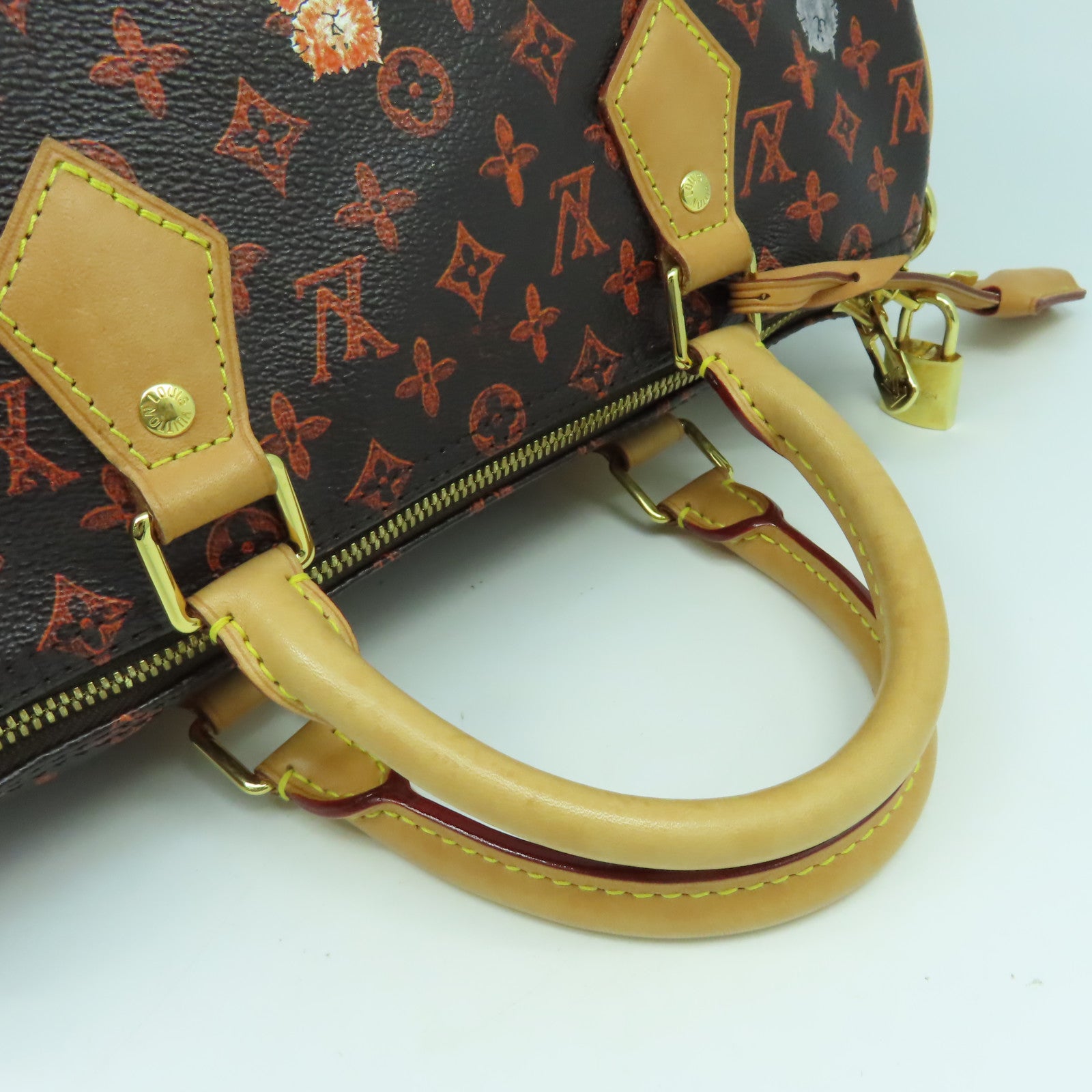 LOUIS VUITTON Monogram Grace Coddngton CatogramSpeedy 30 Band金扣手挽肩背兩用袋啡色
