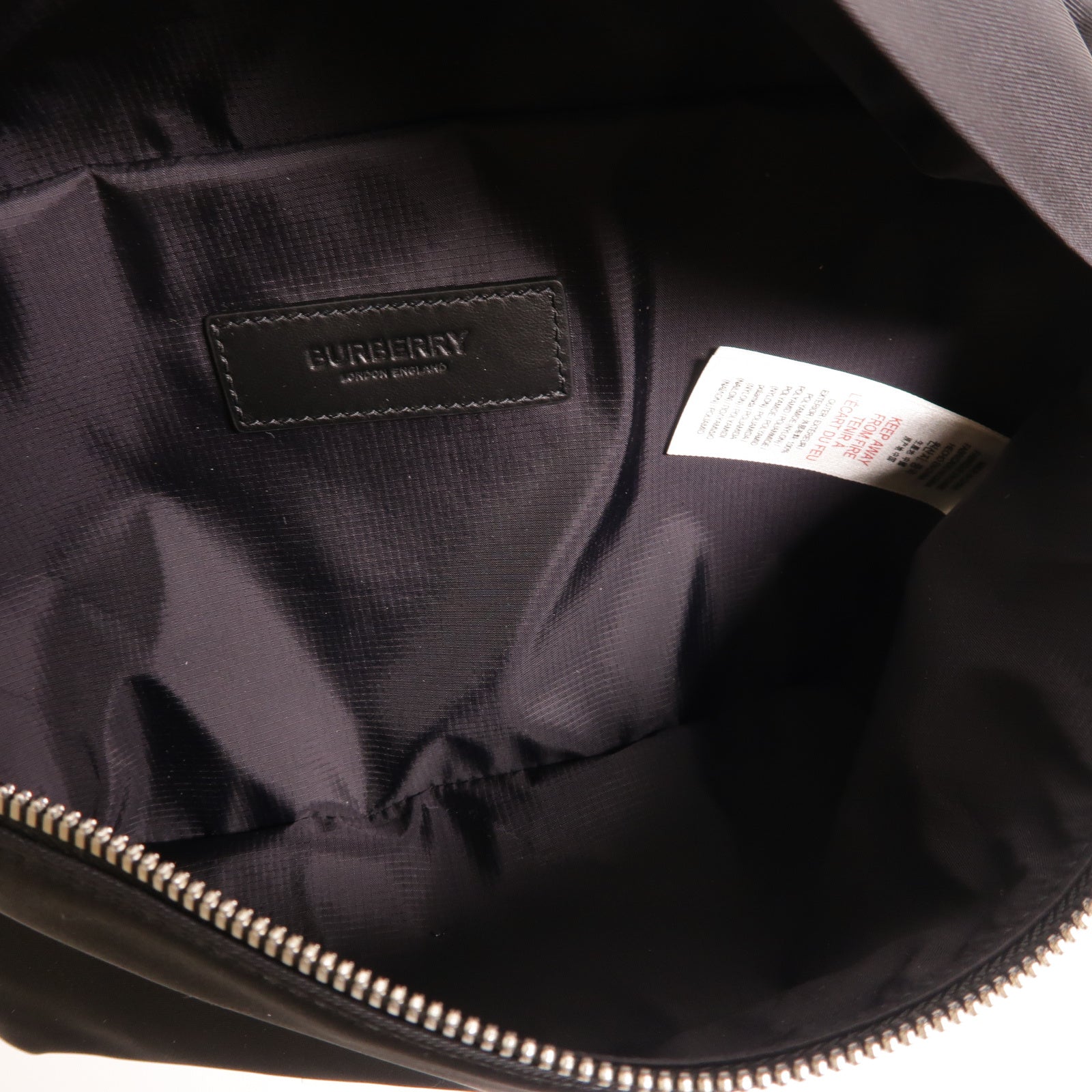 BURBERRY 尼龍Sonny Belt Bag銀扣腰包黑色