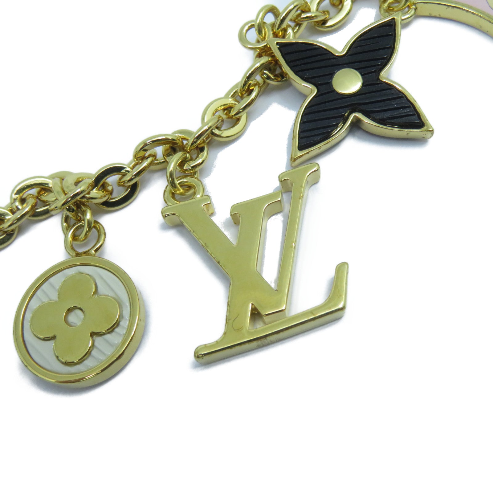LOUIS VUITTON 金屬Spring Street Chain Bag Charm金扣掛飾金色