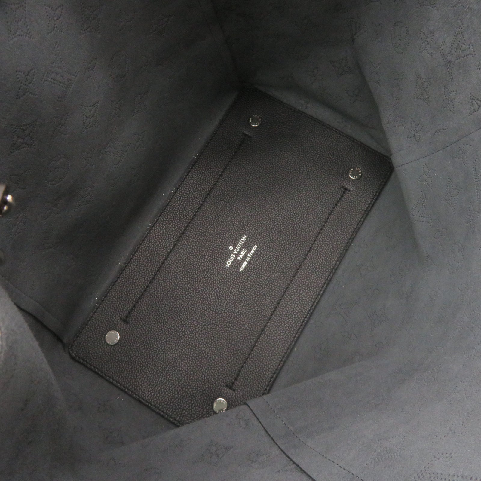 LOUIS VUITTON Mahina Hina MM Tote Shoulder Bag肩背袋黑色