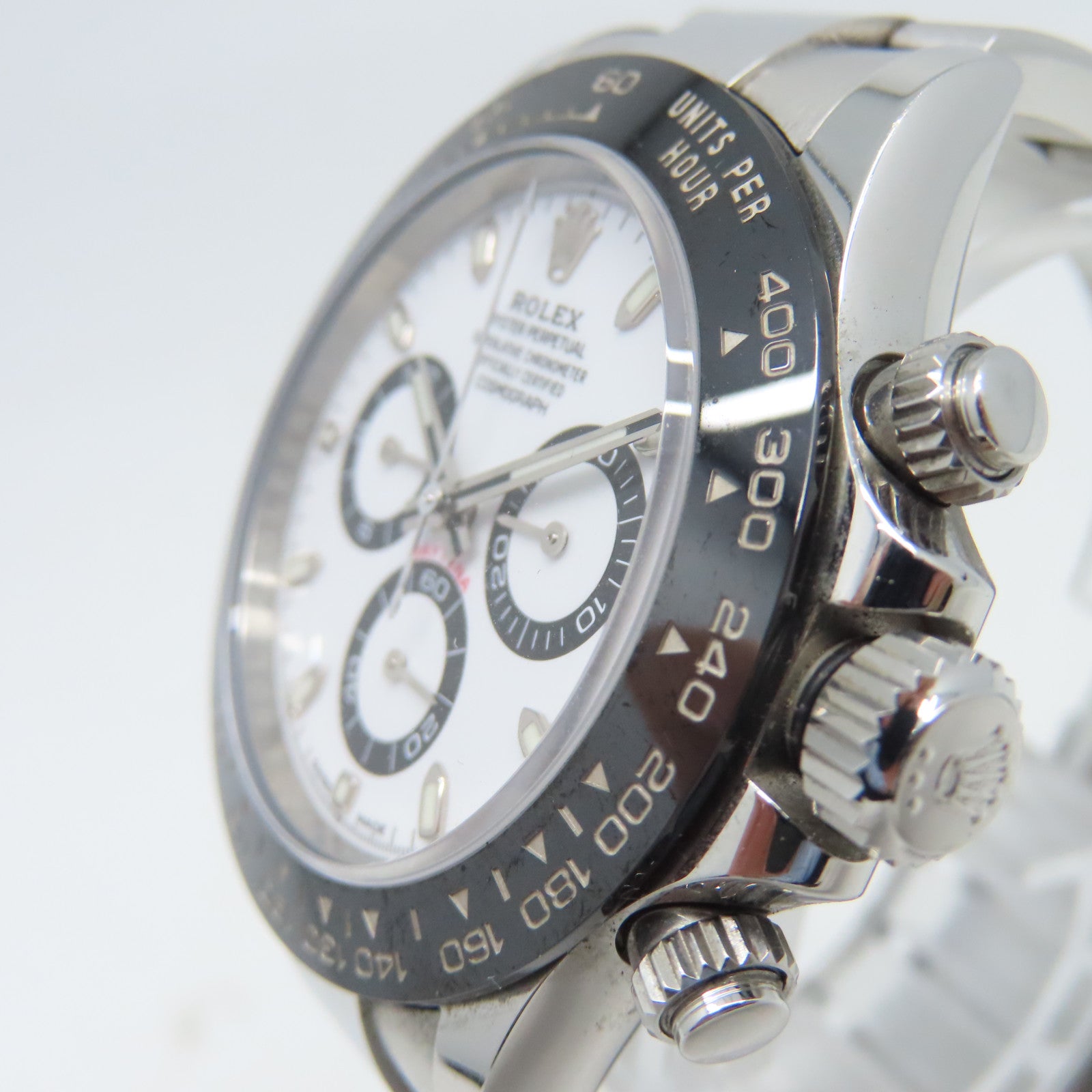 ROLEX Daytona不鏽鋼手錶自動機芯黑色/白色