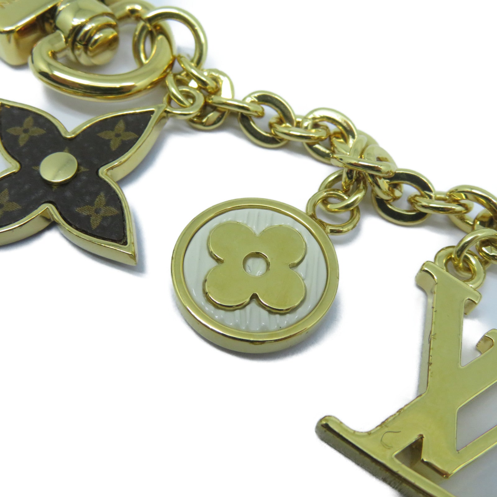 LOUIS VUITTON 金屬Spring Street Chain Bag Charm金扣掛飾金色