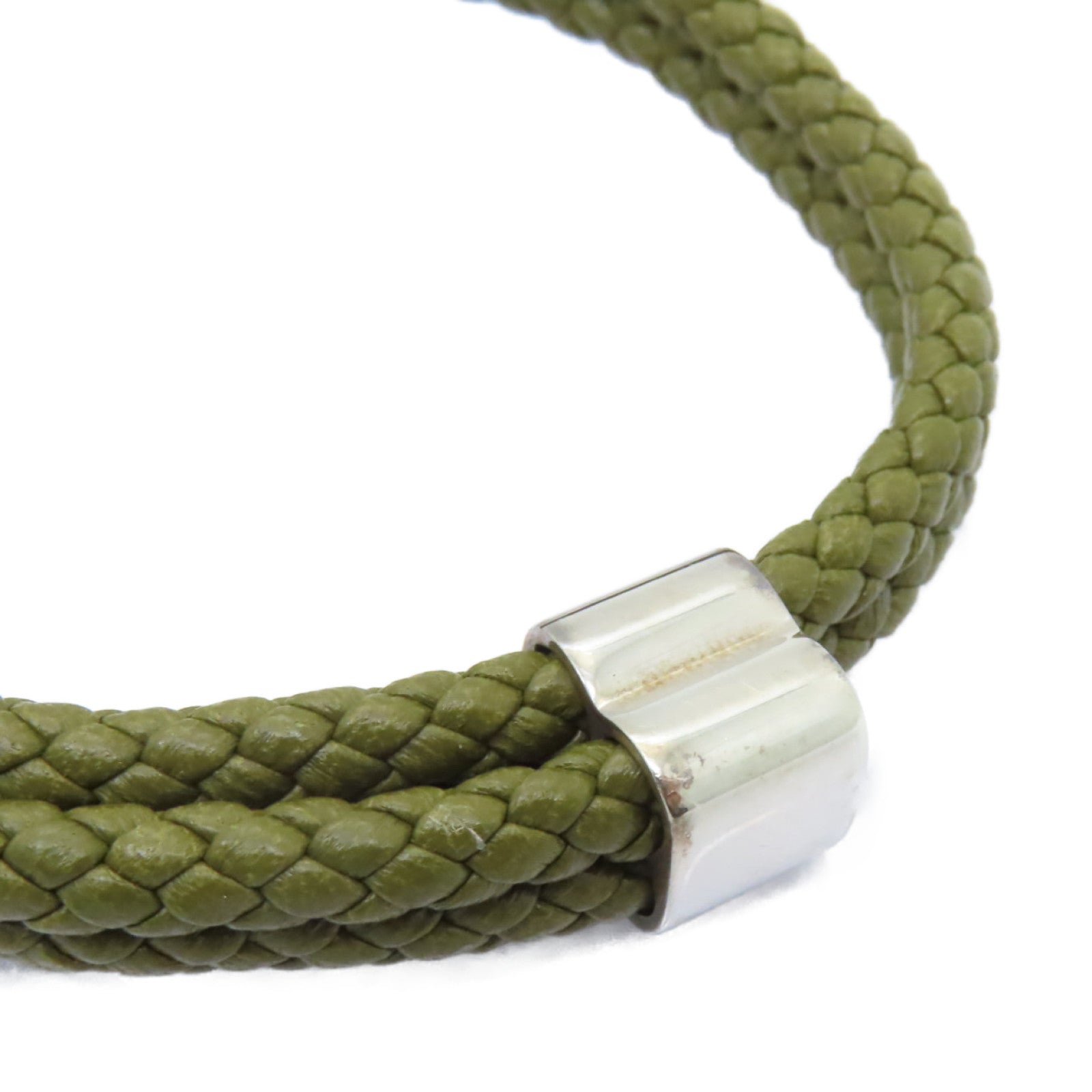 BOTTEGA VENETA 牛皮皮革Bracelets金扣手鏈綠色