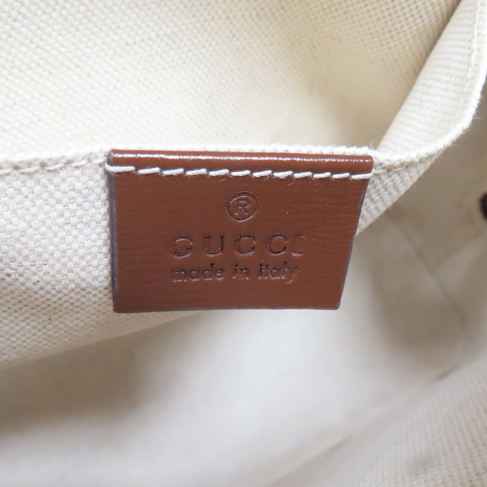 GUCCI 塗層帆布Supreme 1955金扣手挽肩背兩用袋啡色