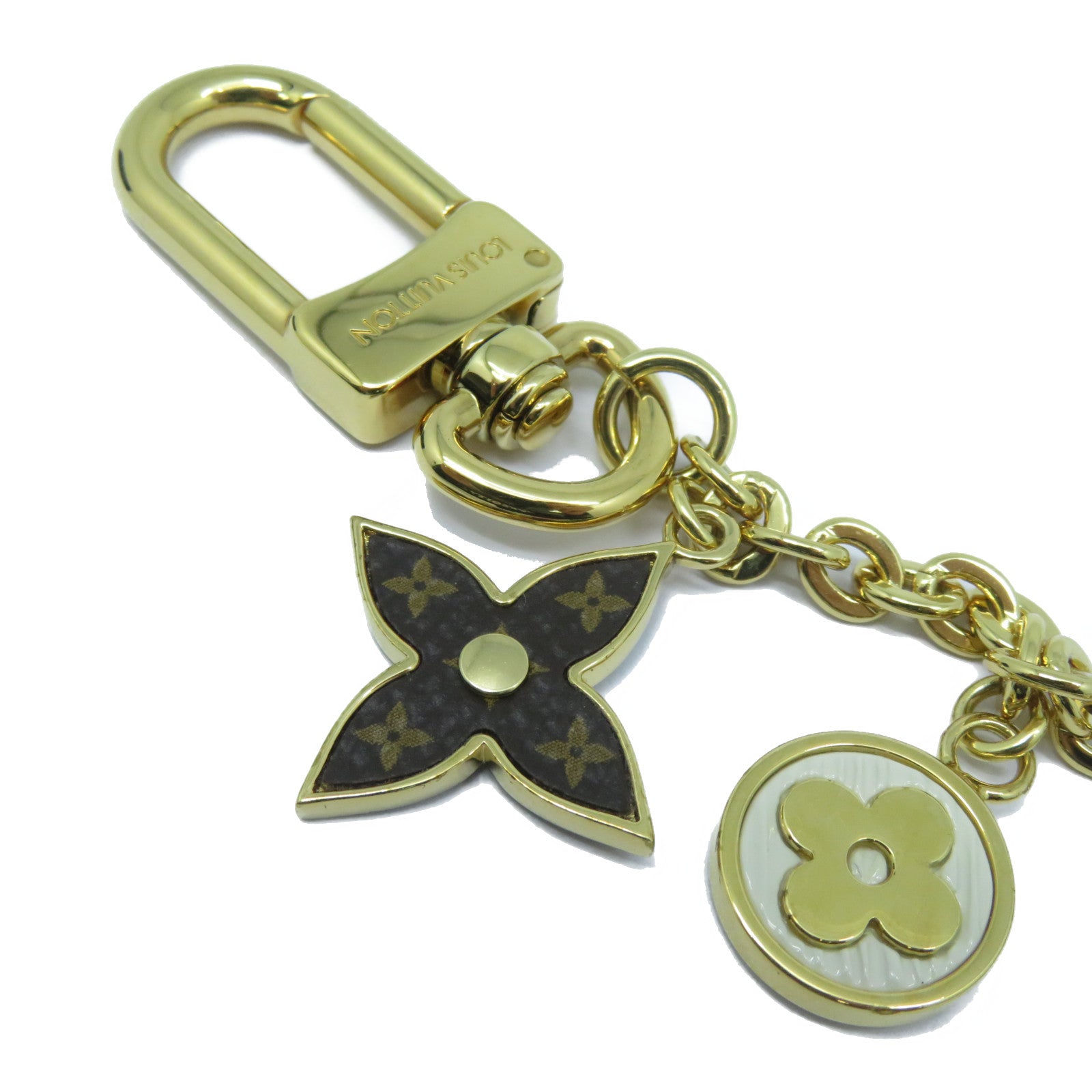 LOUIS VUITTON 金屬Spring Street Chain Bag Charm金扣掛飾金色