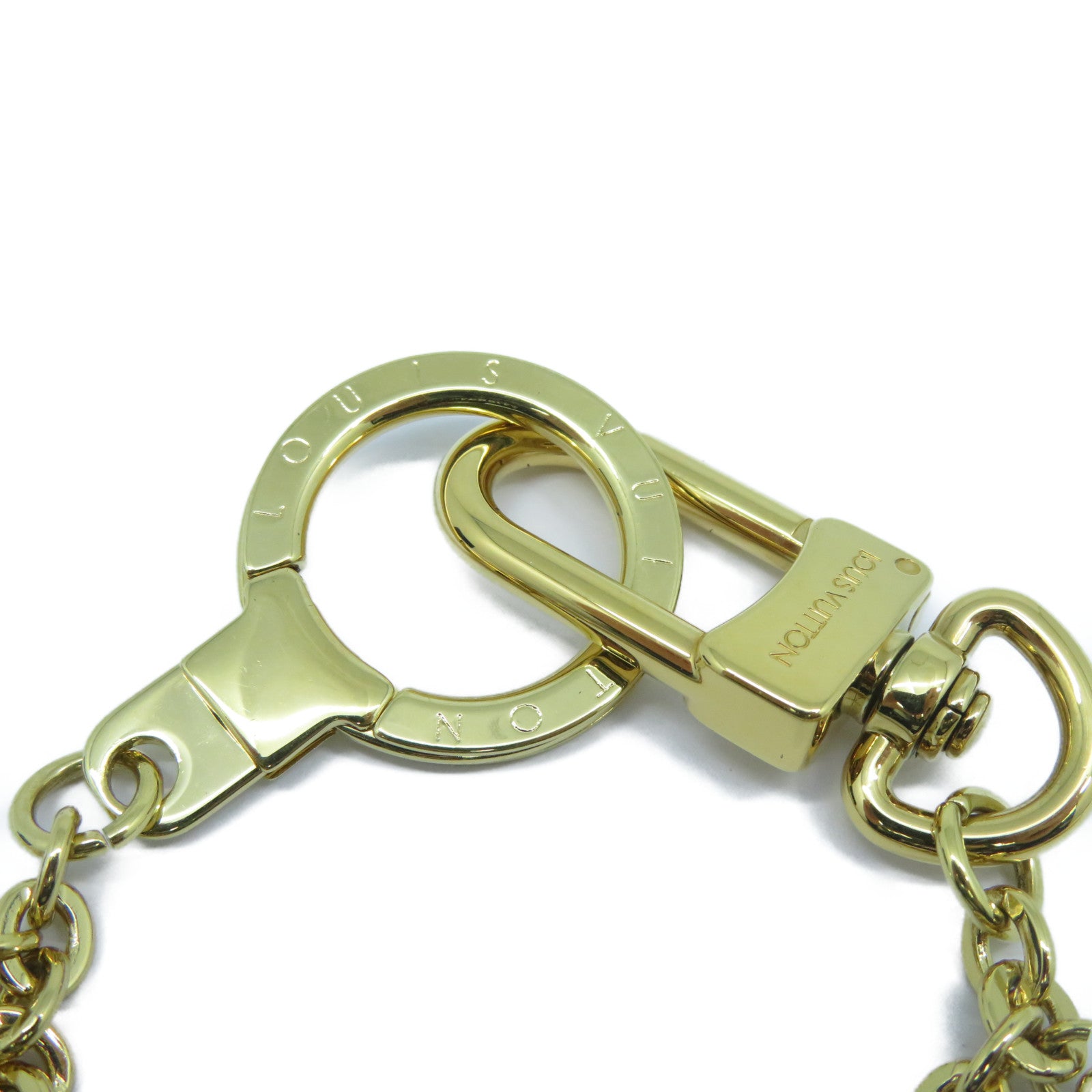 LOUIS VUITTON 金屬Spring Street Chain Bag Charm金扣掛飾金色