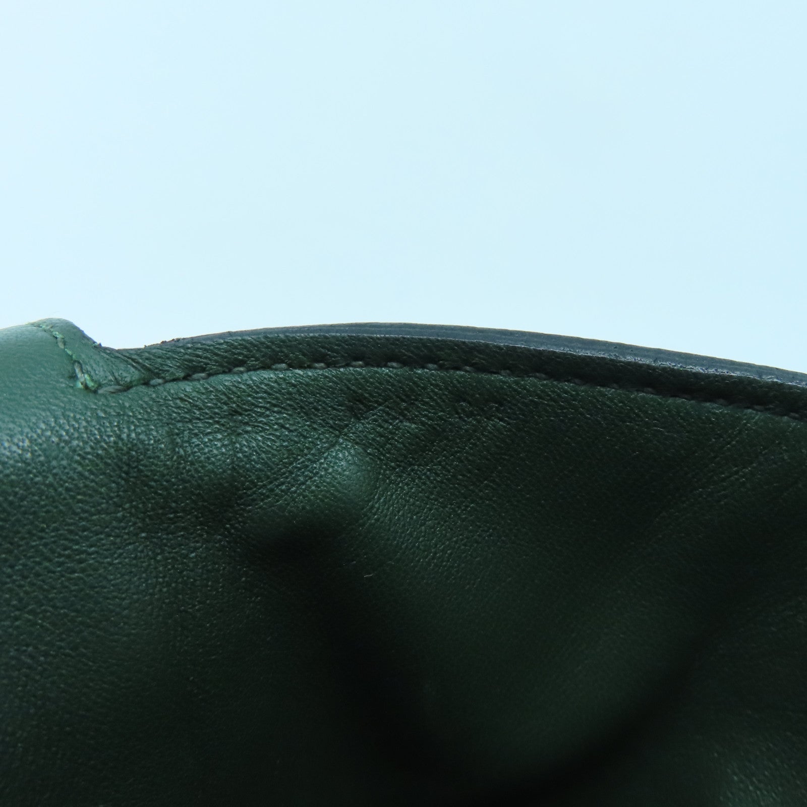 HERMES Evercolor Leather Toolbox 26 Silver Buckle Hand Shoulder Backpack Alligator Army Green