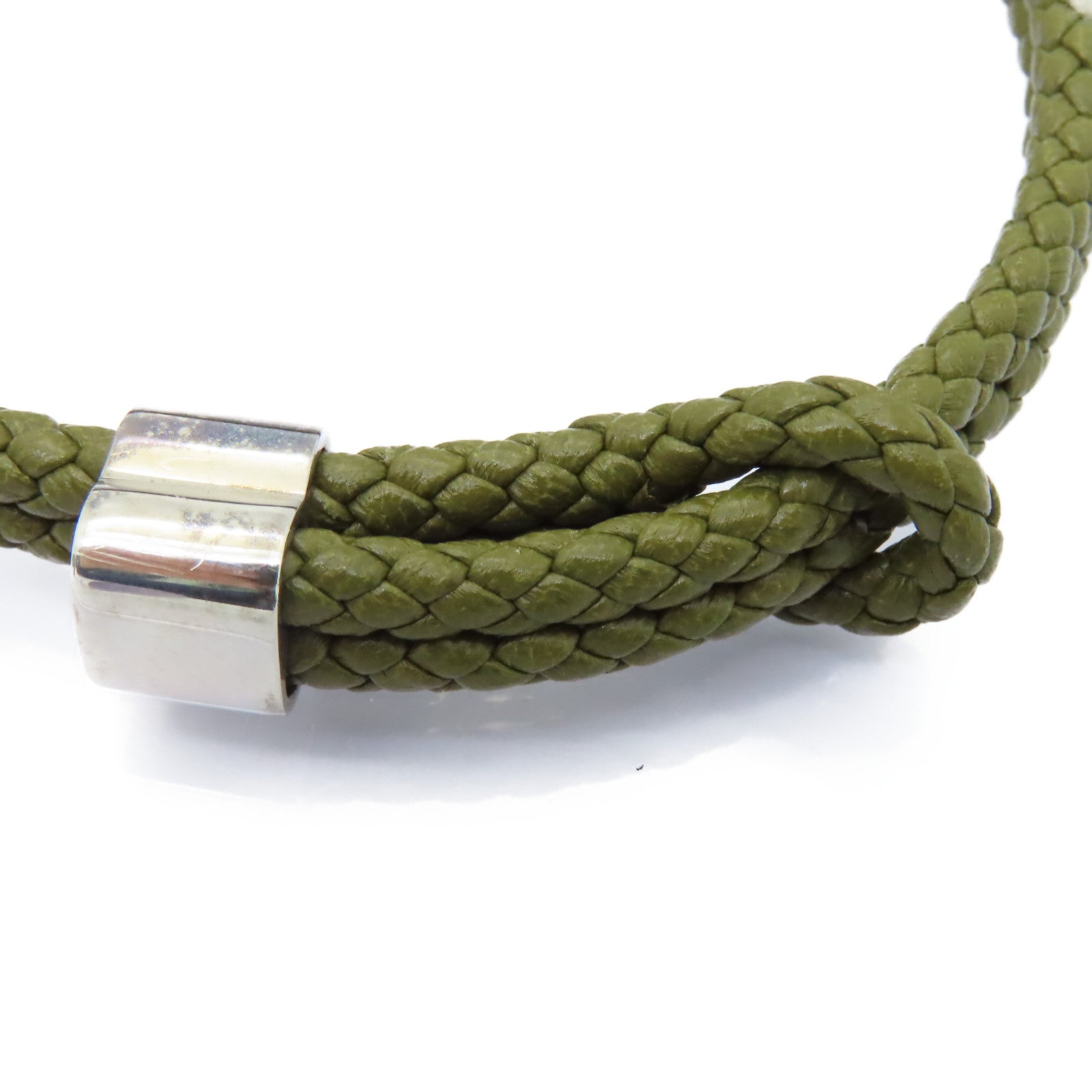 BOTTEGA VENETA 牛皮皮革Bracelets金扣手鏈綠色