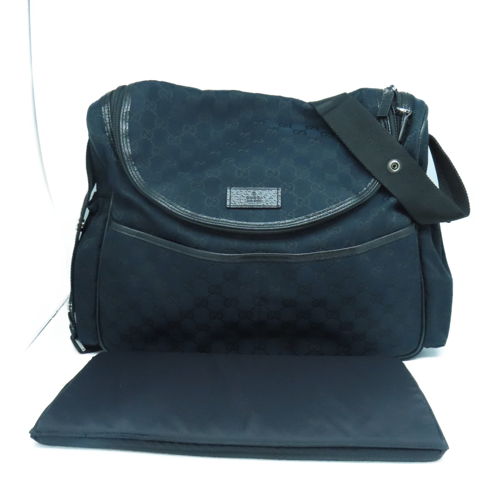 GUCCI 帆布Shoulder Bag肩背袋黑色