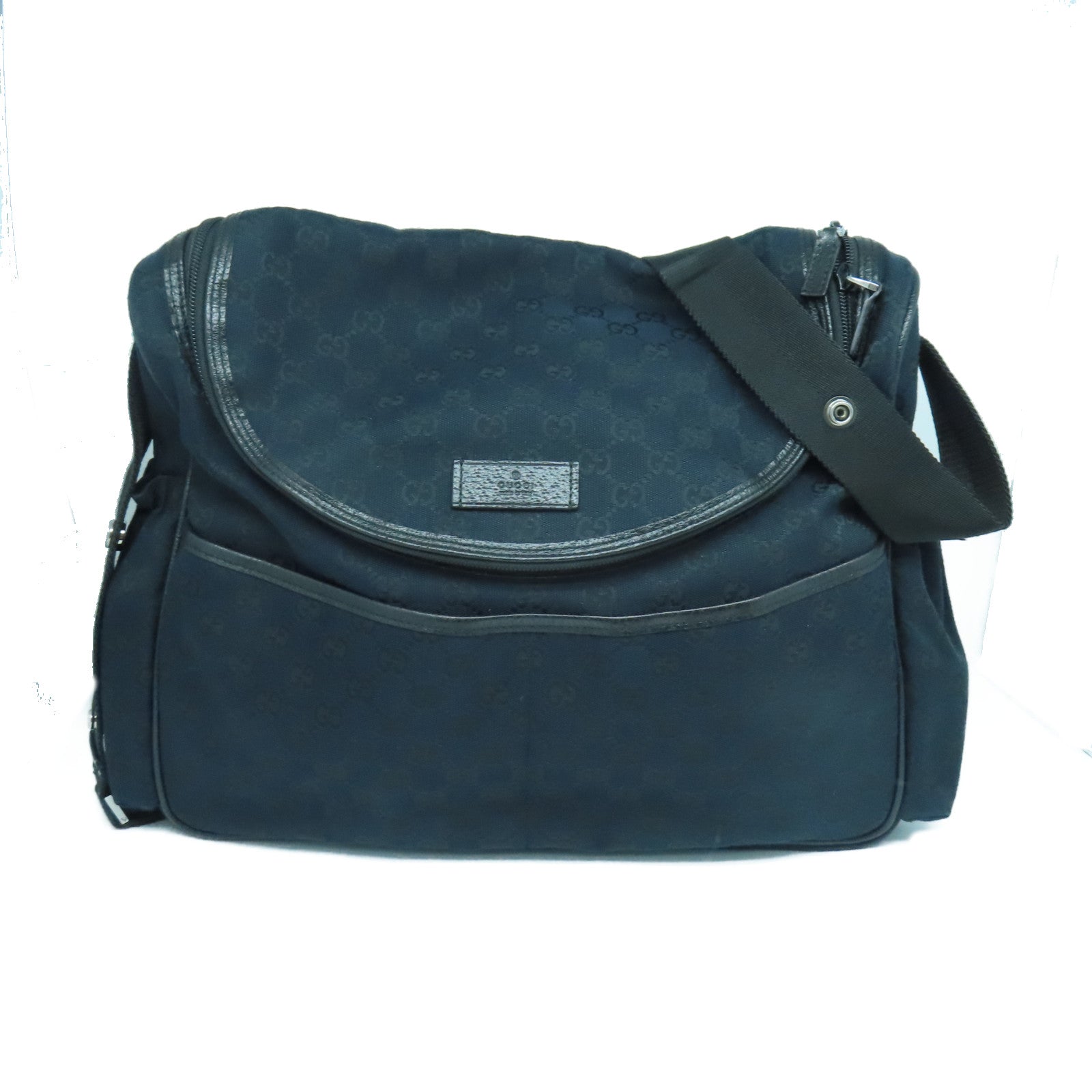 GUCCI 帆布Shoulder Bag肩背袋黑色