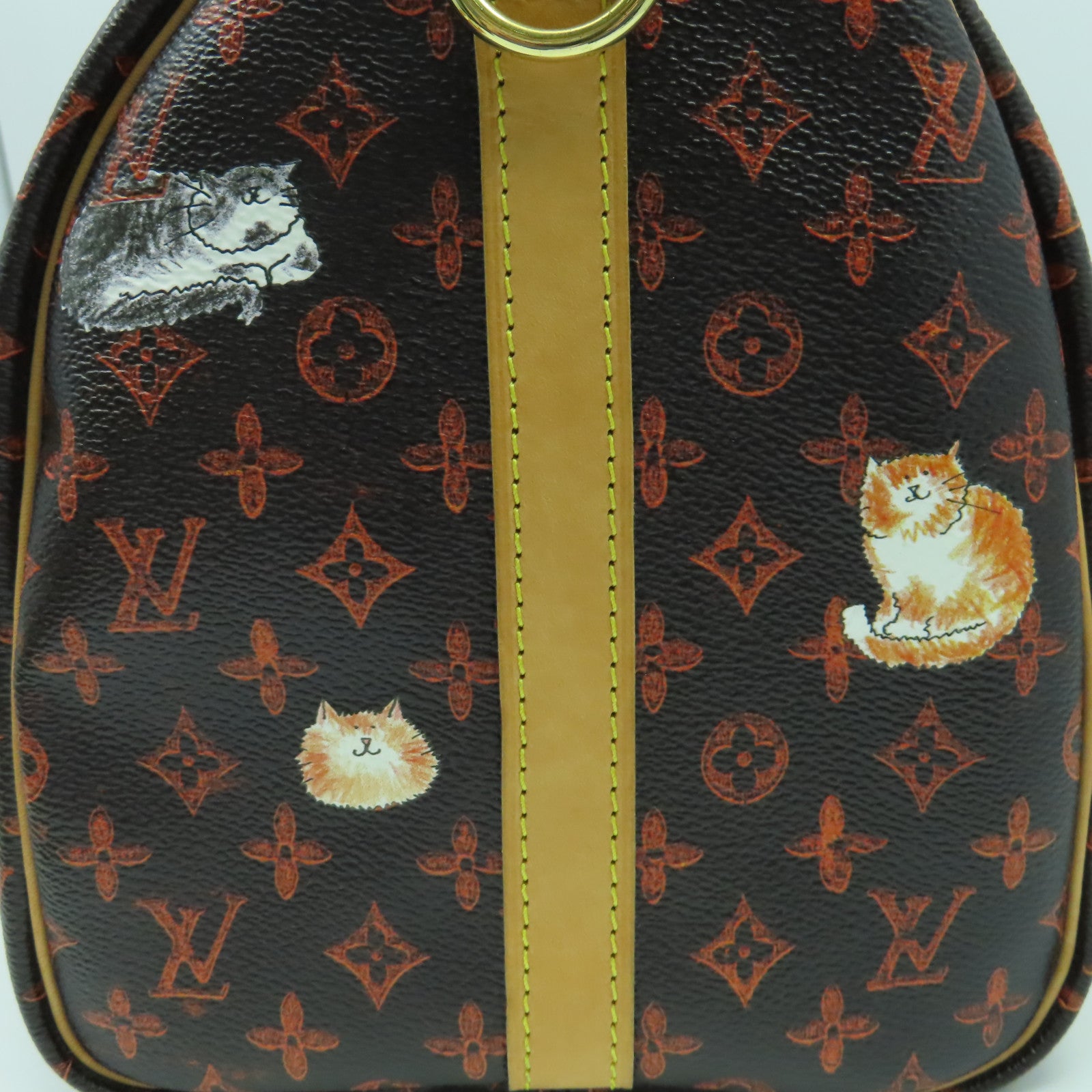 LOUIS VUITTON Monogram Grace Coddngton CatogramSpeedy 30 Band金扣手挽肩背兩用袋啡色