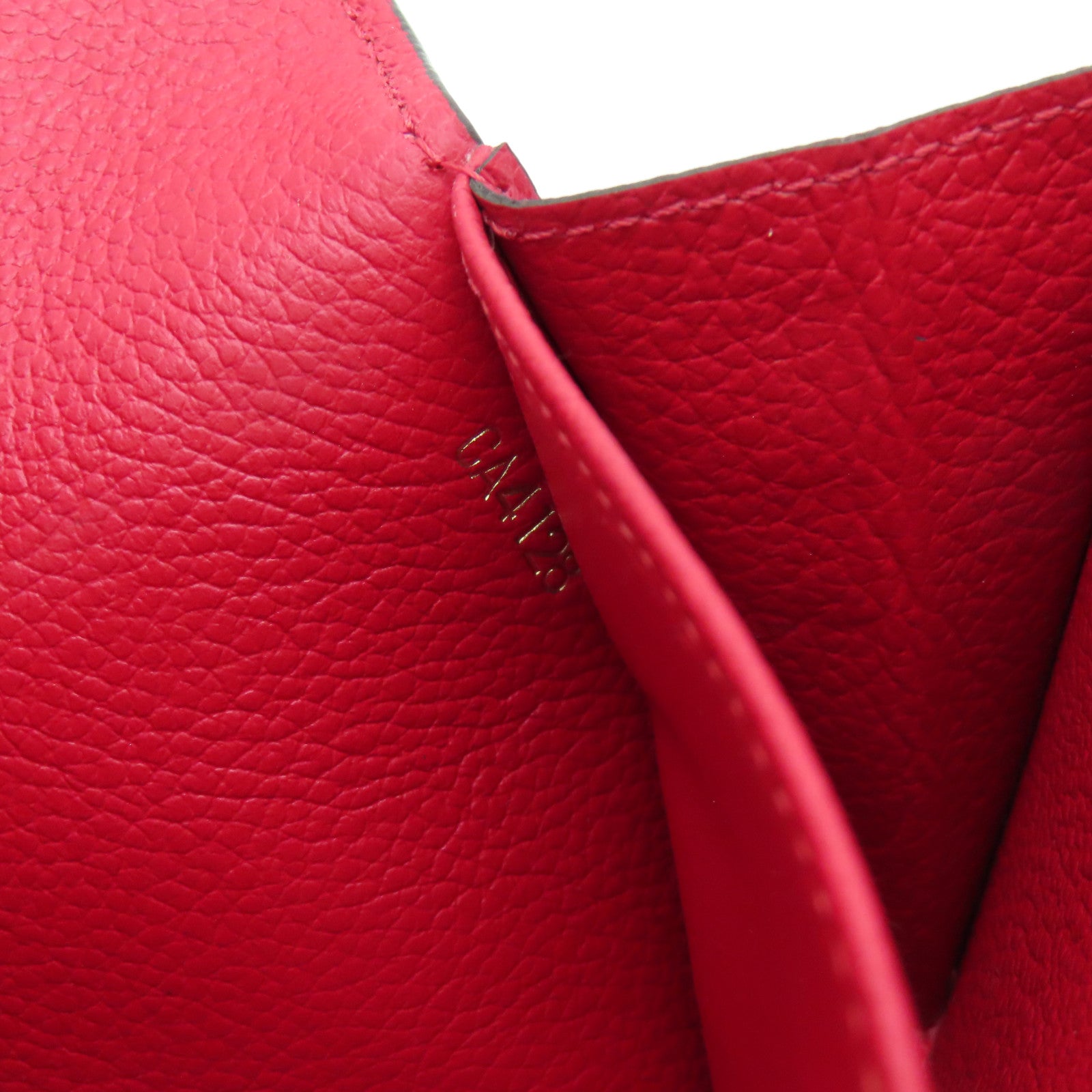 LOUIS VUITTON 【激減優惠】Monogram Empreinte Sarah Wallet金扣長錢包紅色