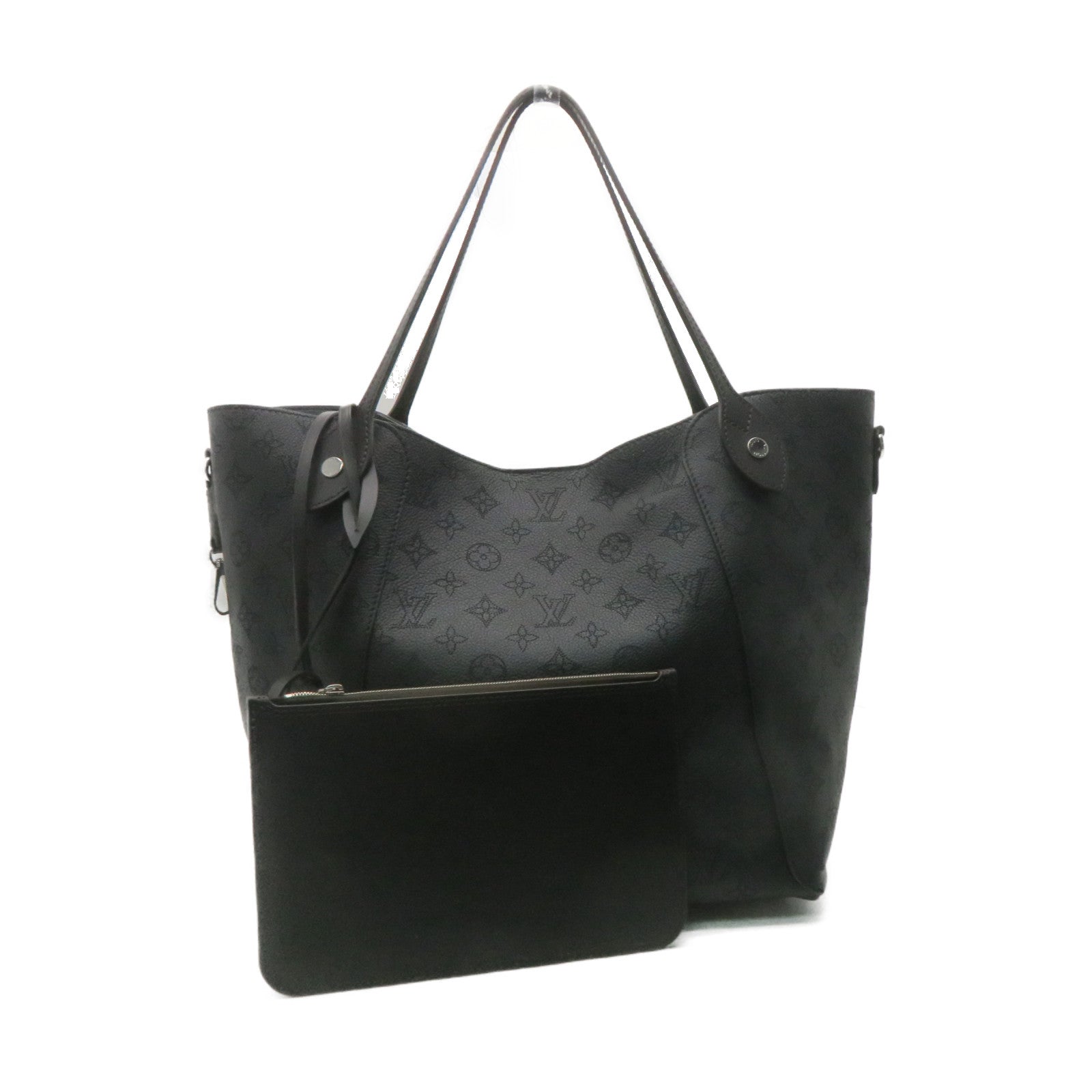 LOUIS VUITTON Mahina Hina MM Tote Shoulder Bag肩背袋黑色