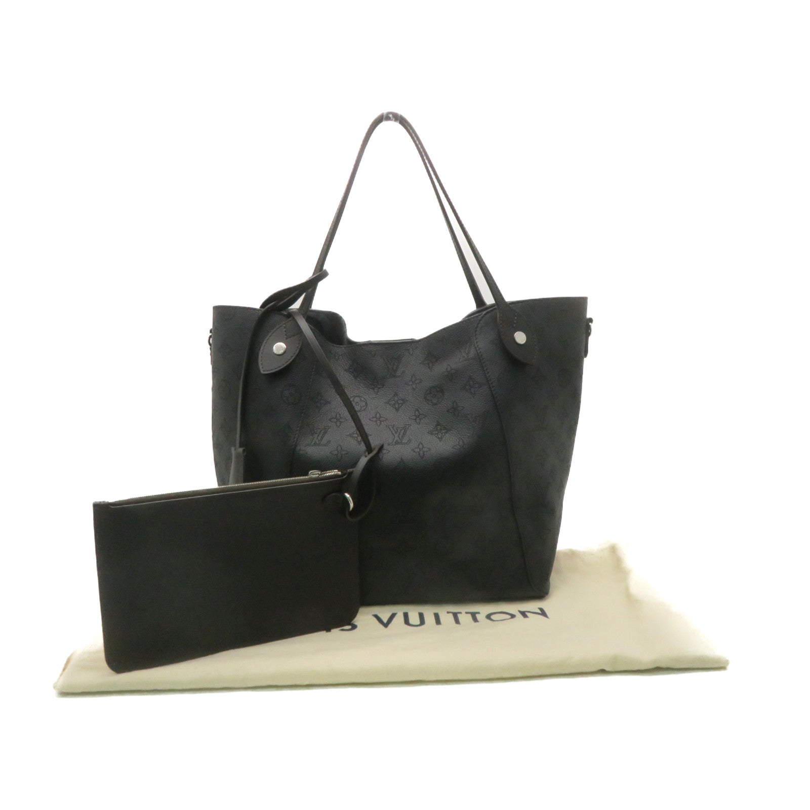 LOUIS VUITTON Mahina Hina MM Tote Shoulder Bag肩背袋黑色