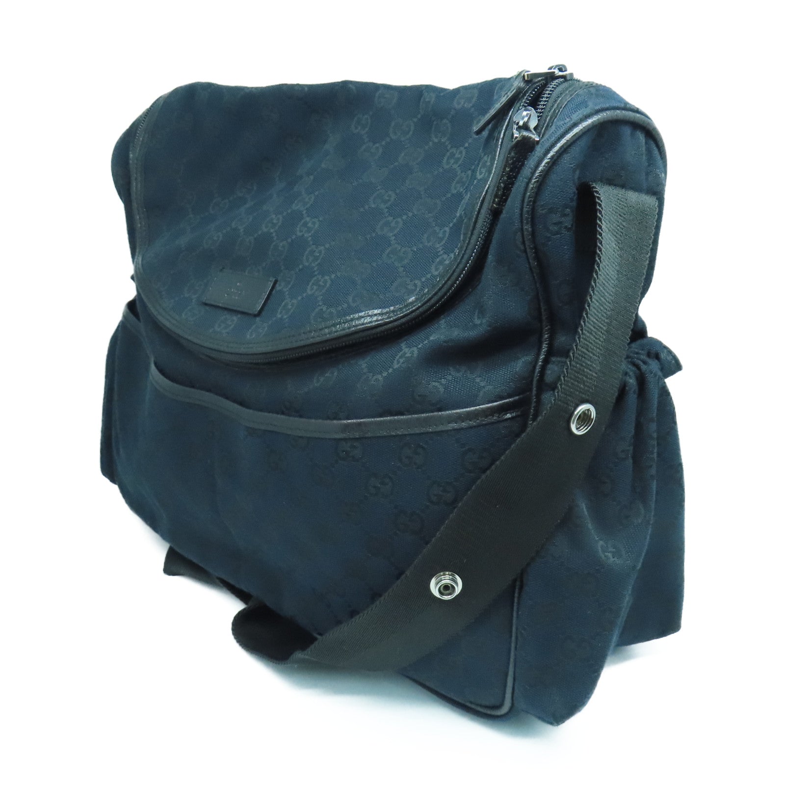 GUCCI 帆布Shoulder Bag肩背袋黑色