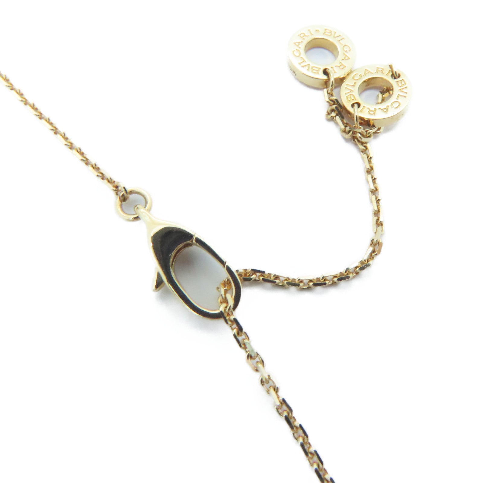 BVLGARI 18K玫瑰金Divas' Dream Necklace鑽石頸錬金色