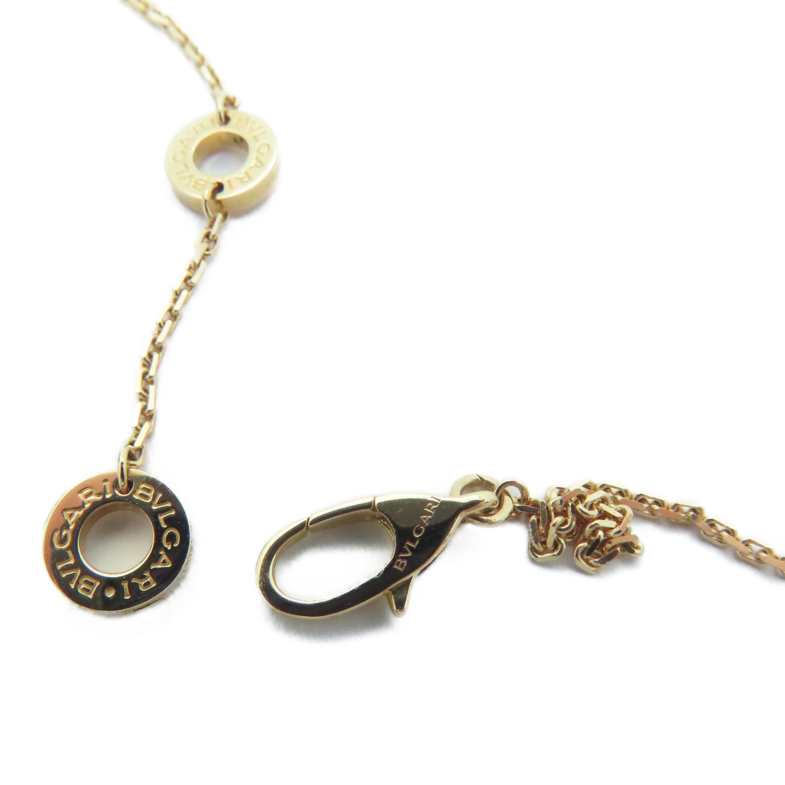 BVLGARI 18K玫瑰金Divas' Dream Necklace鑽石頸錬金色