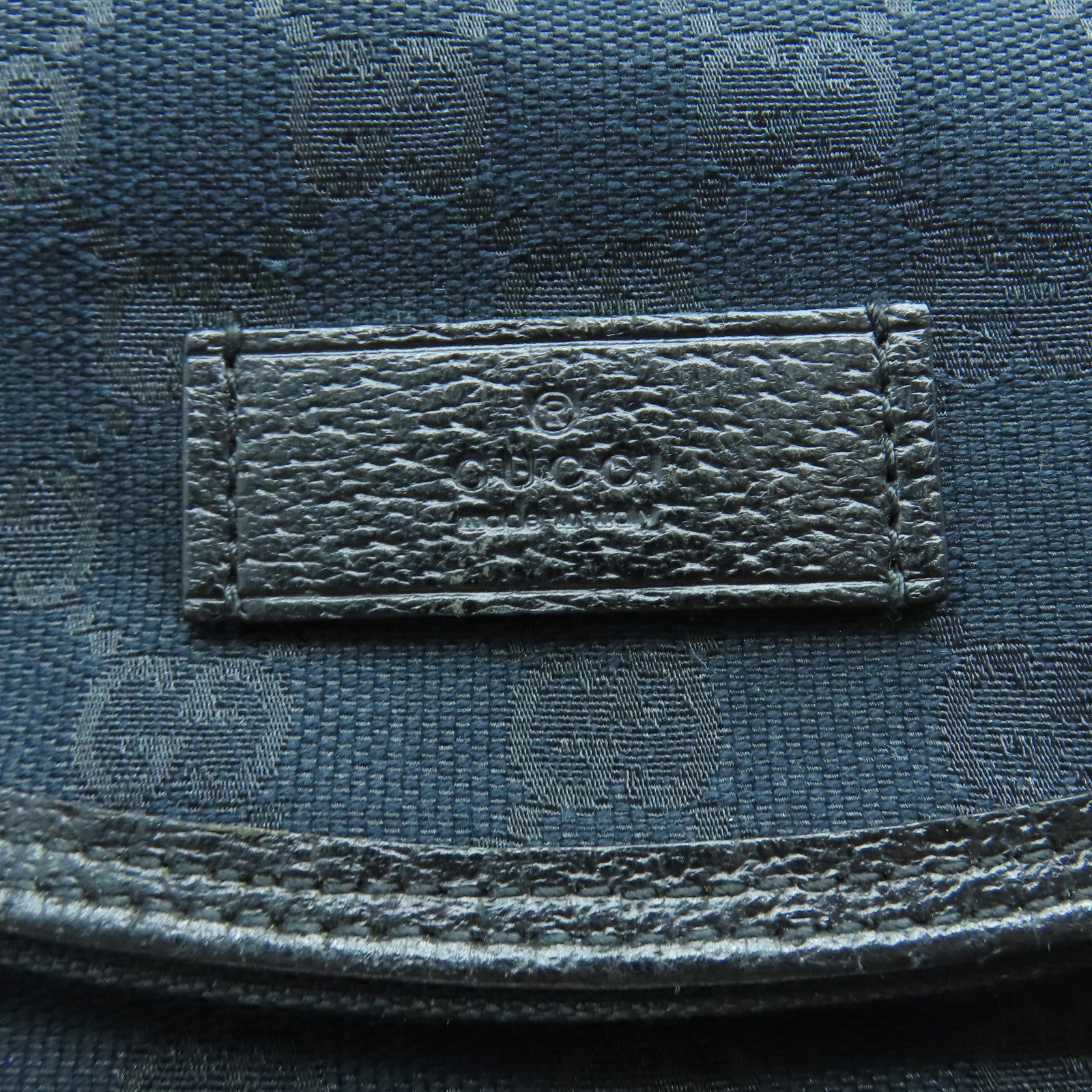 GUCCI 帆布Shoulder Bag肩背袋黑色
