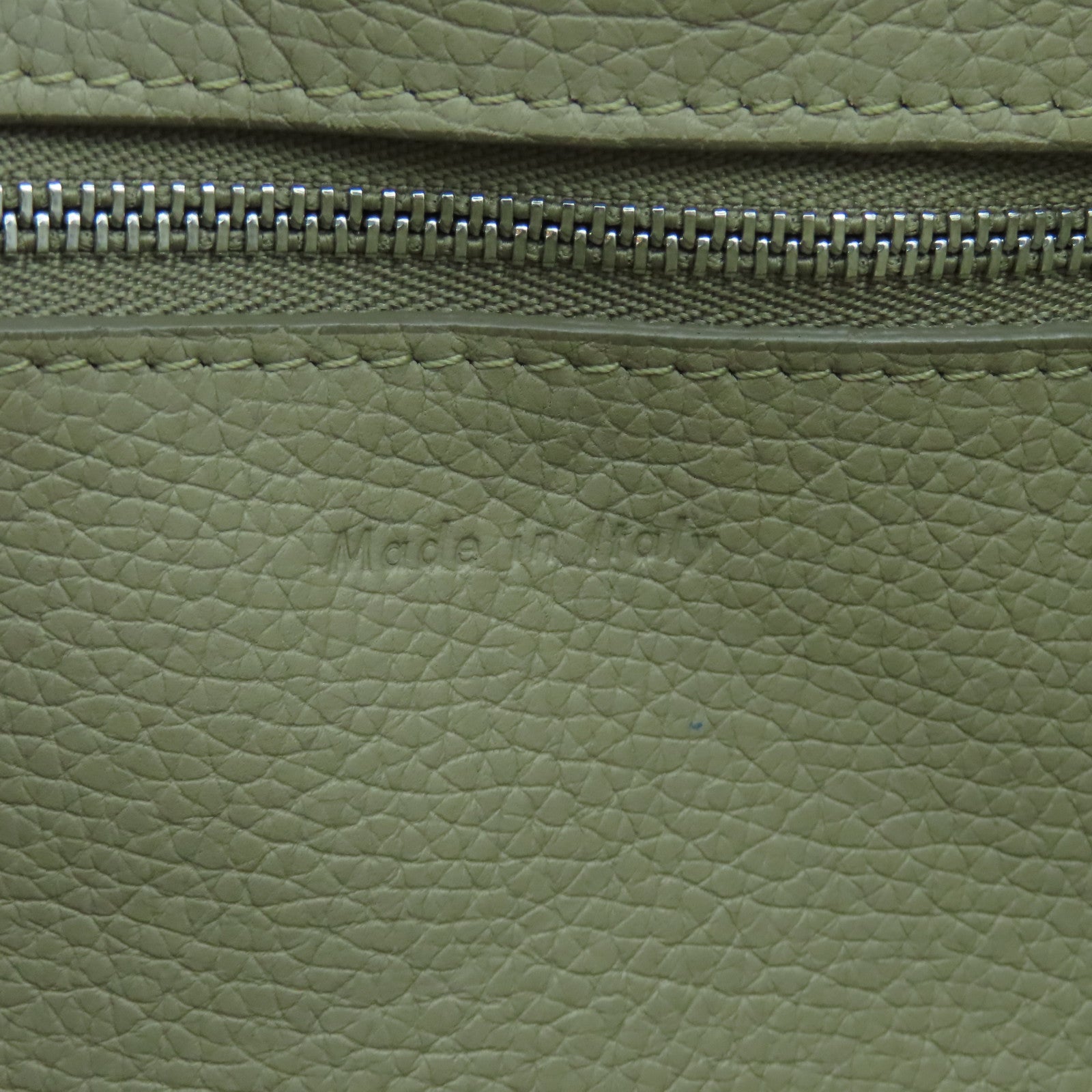 CELINE 【激減優惠】牛皮皮革Big Bag銀扣手挽肩背兩用袋米色