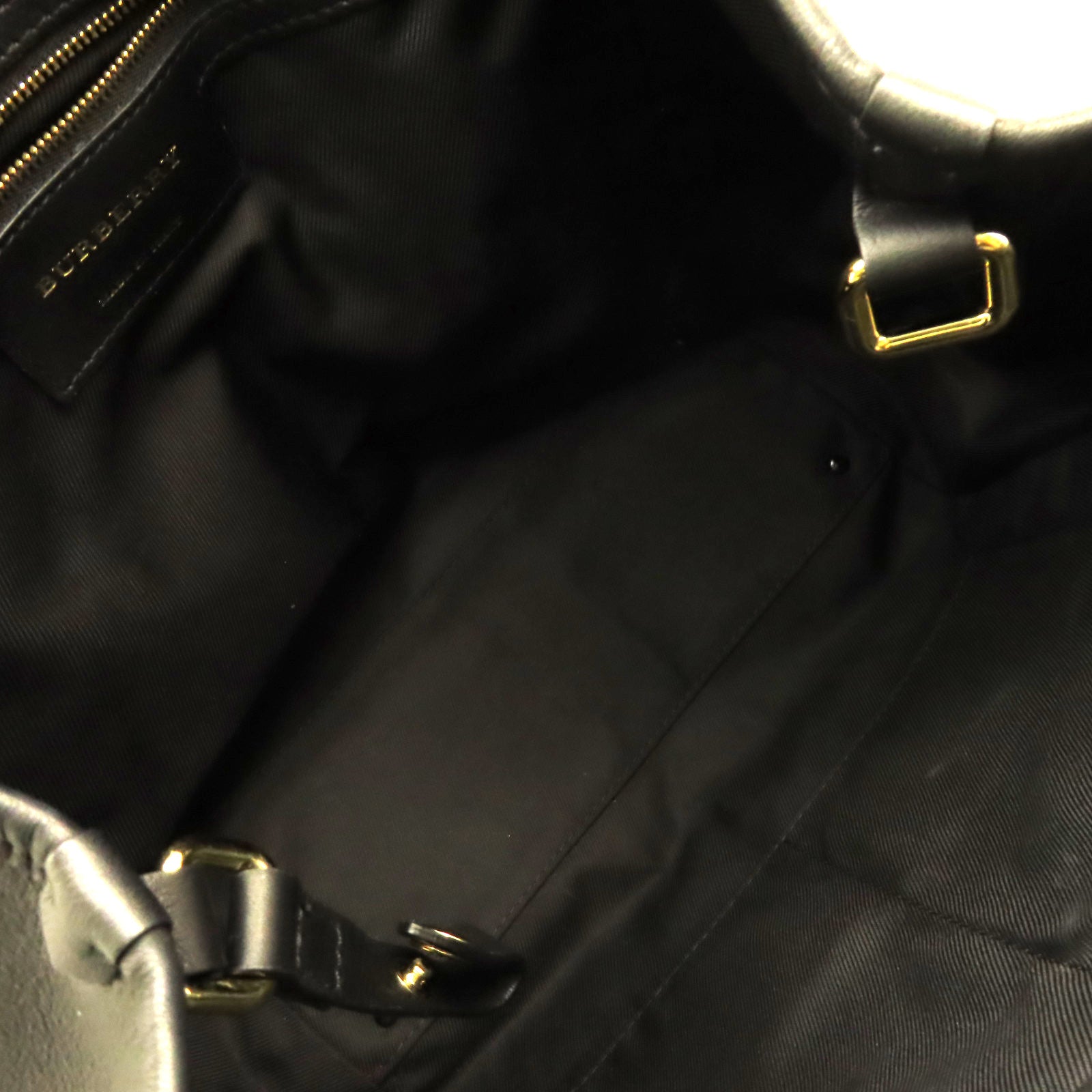 BURBERRY 帆布Shoulder Bag肩背袋啡色/黑色
