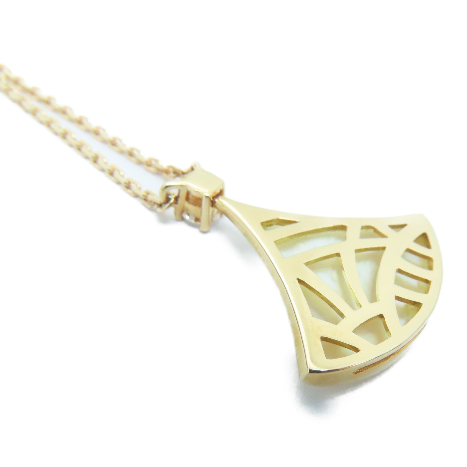 BVLGARI 18K玫瑰金Divas' Dream Necklace鑽石頸錬金色