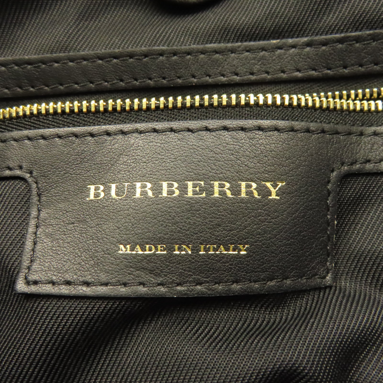 BURBERRY 帆布Shoulder Bag肩背袋啡色/黑色