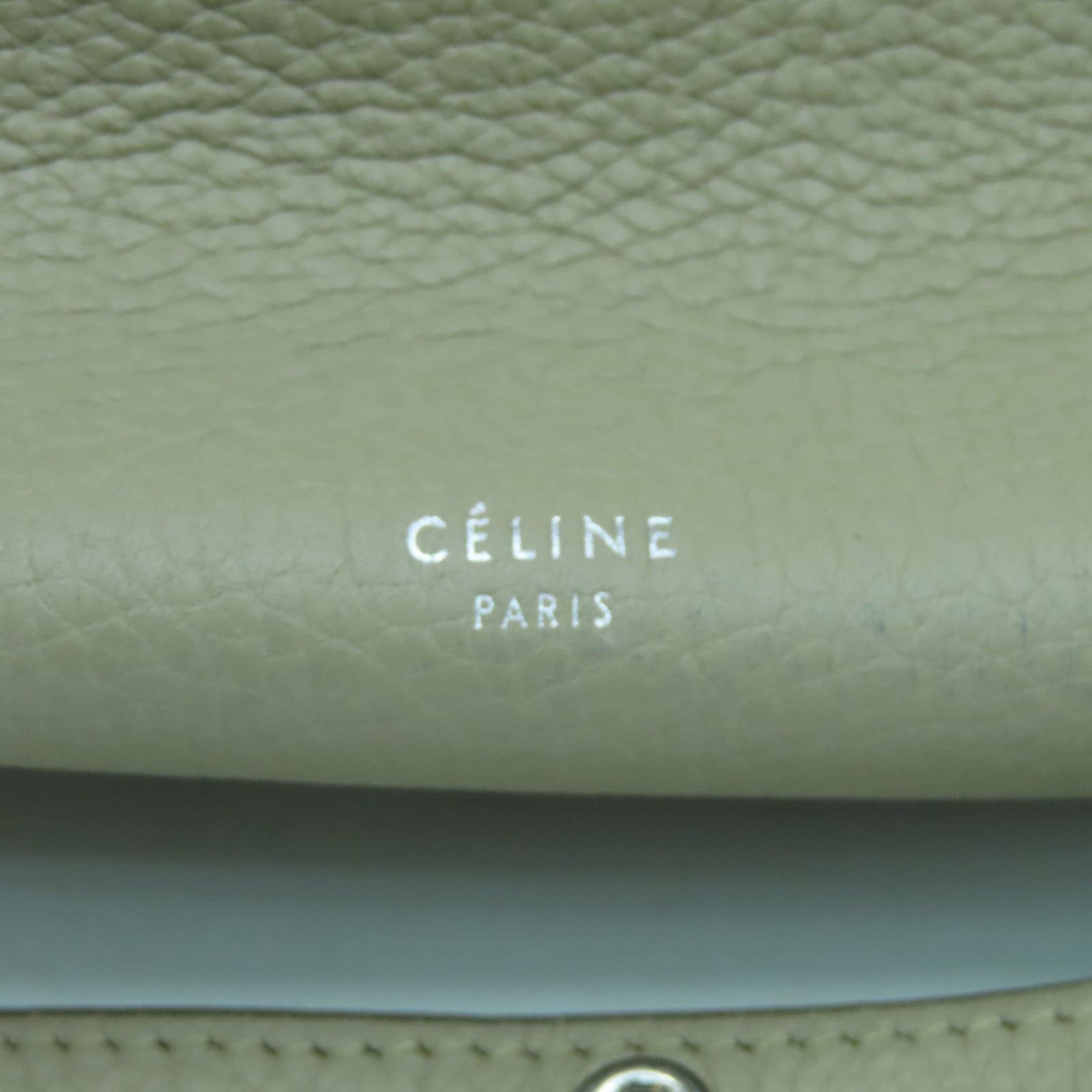 CELINE 【激減優惠】牛皮皮革Big Bag銀扣手挽肩背兩用袋米色
