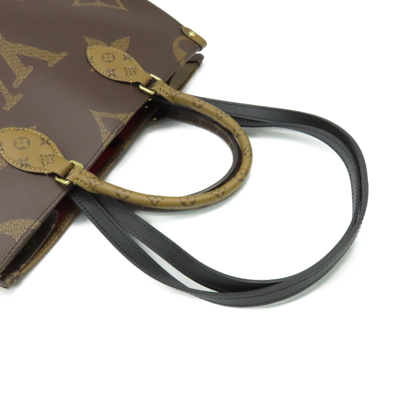 LOUIS VUITTON Monogram OnTheGo MM 2Way Shoulder Bag手挽肩背兩用袋啡色
