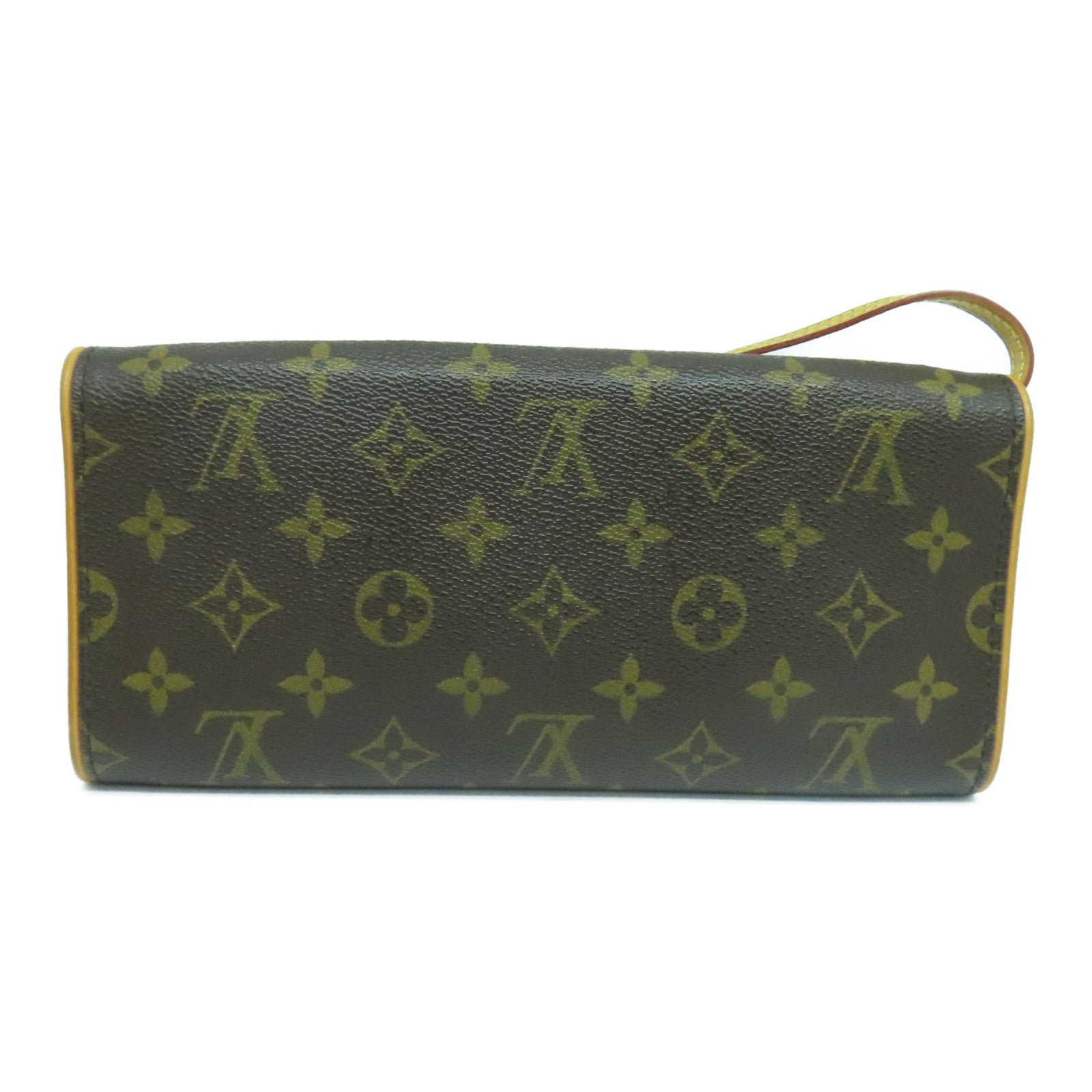 LOUIS VUITTON Monogram Pochette Twin GM金扣肩背袋啡色