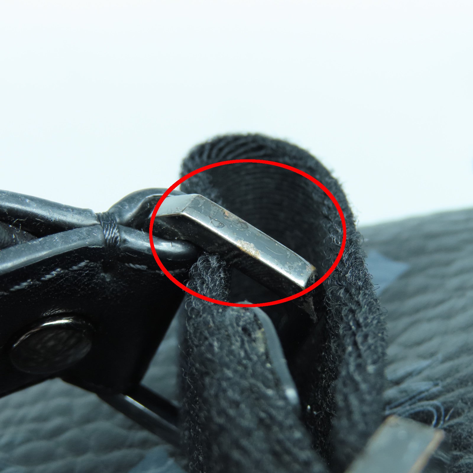 MCM 牛皮皮革Backpack背包黑色/灰色
