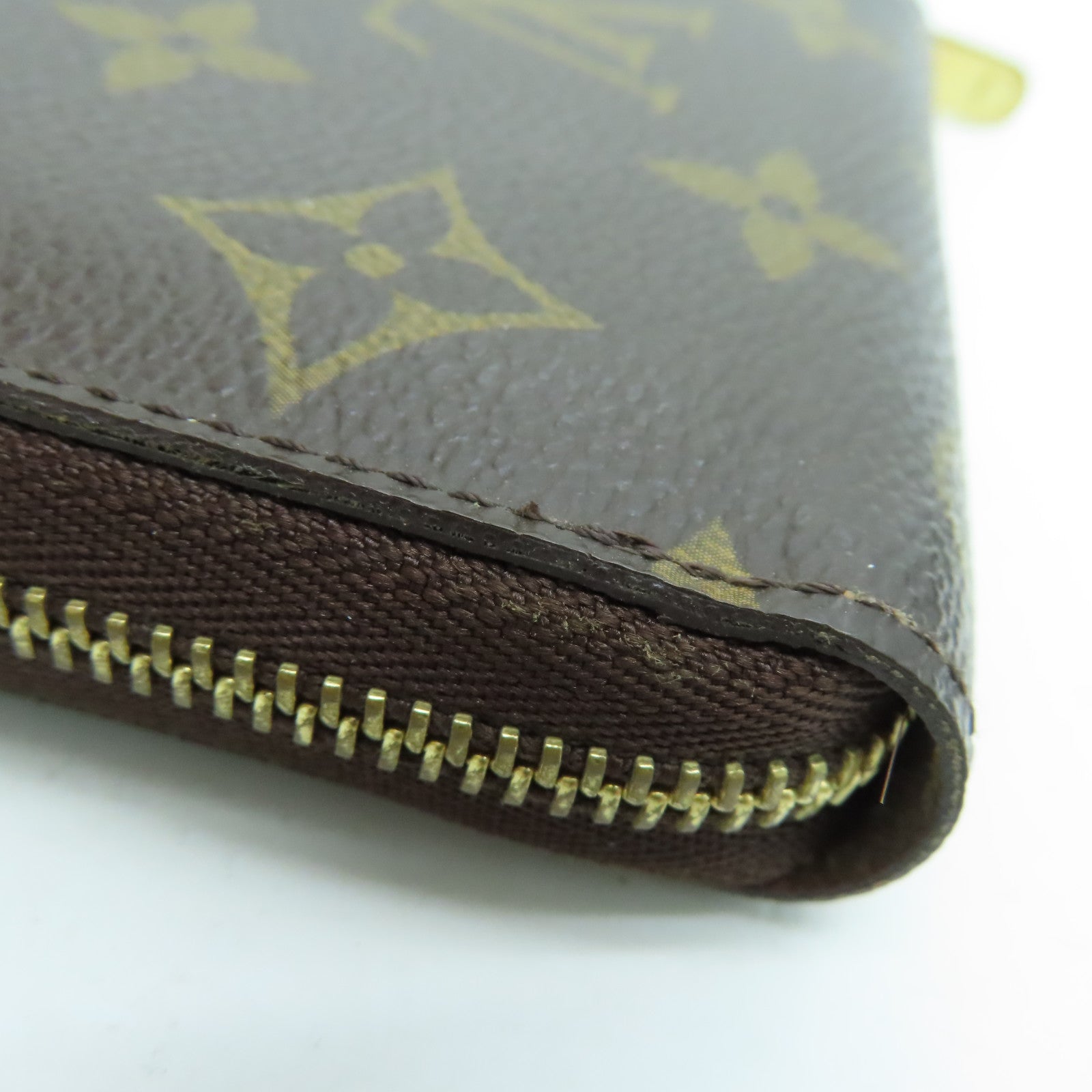 LOUIS VUITTON Monogram Zippy Coin Case金扣零钱包啡色