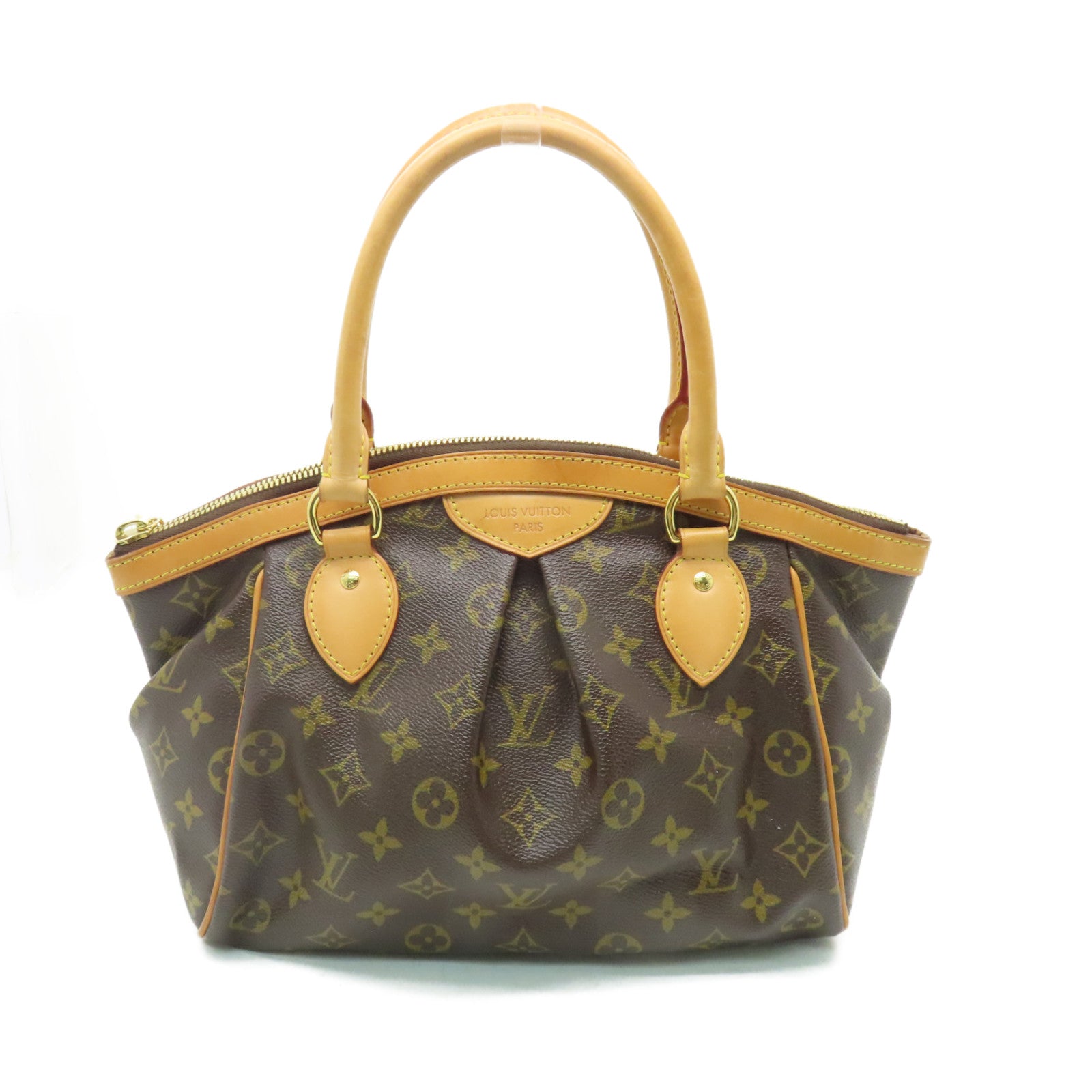 LOUIS VUITTON Monogram Tivoli PM金扣手挽袋啡色