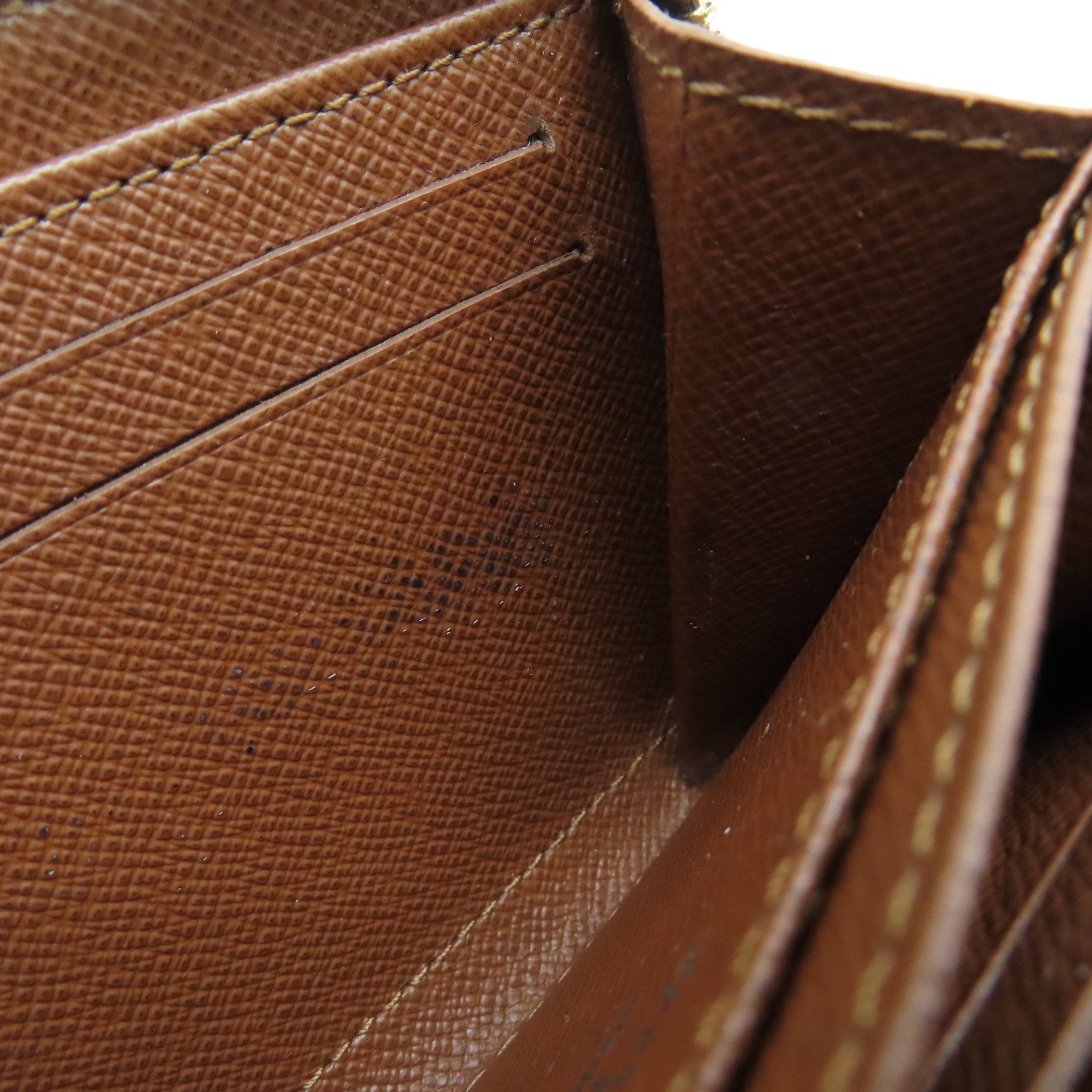 LOUIS VUITTON Monogram Zippy Coin Case金扣零钱包啡色