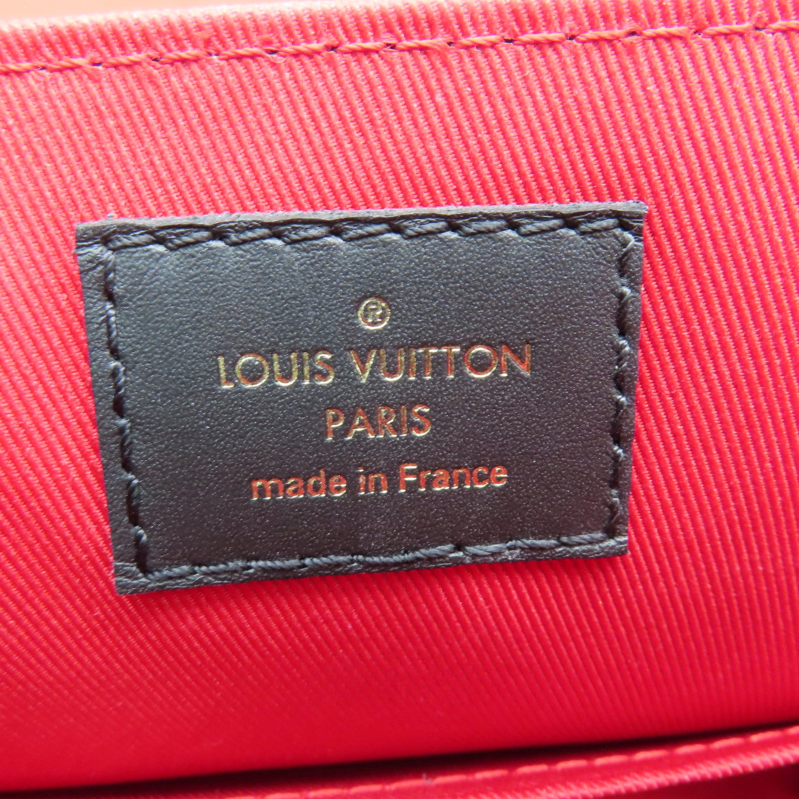 LOUIS VUITTON Monogram Georges BB金扣手挽肩背兩用袋棕色/紅色/粉紅色