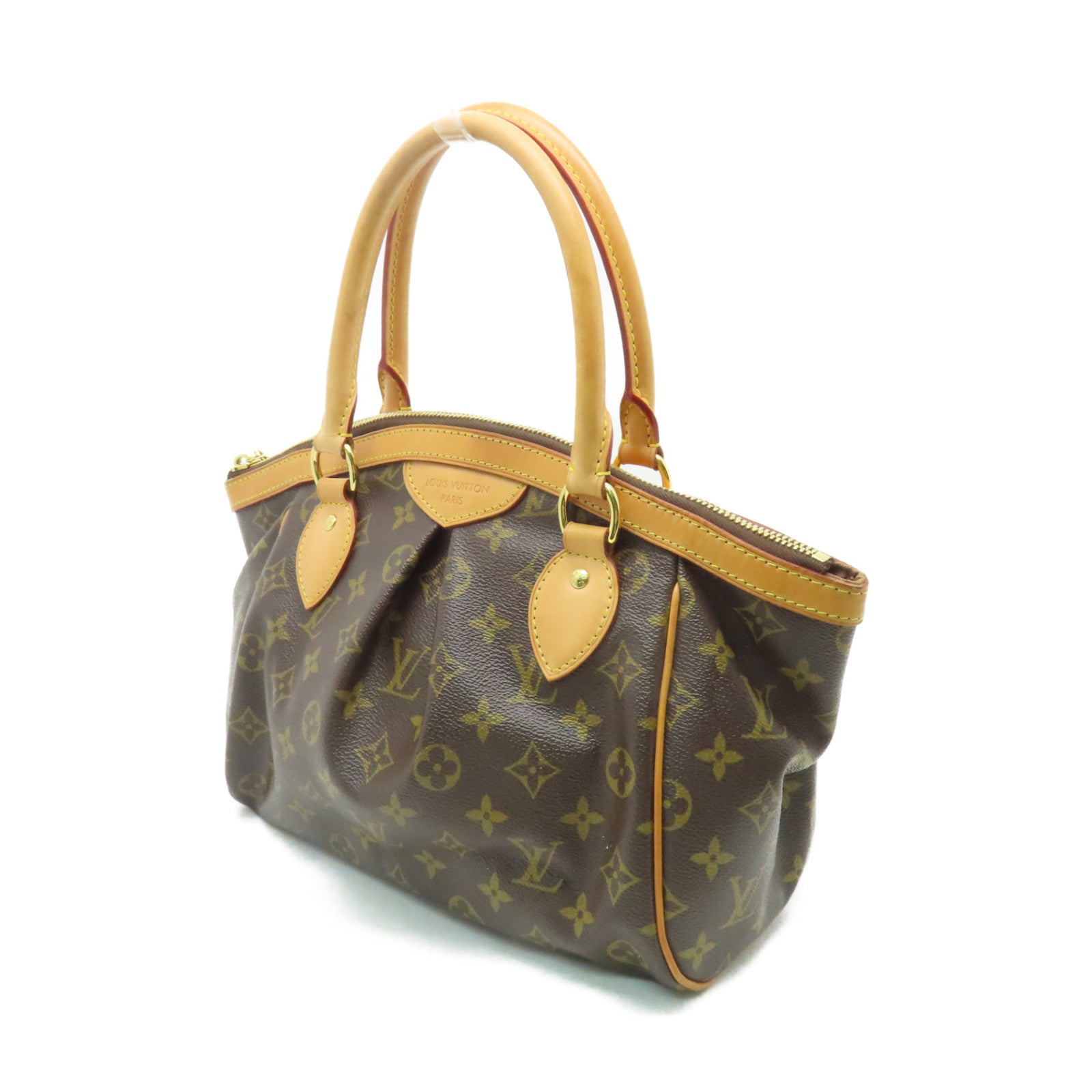 LOUIS VUITTON Monogram Tivoli PM金扣手挽袋啡色
