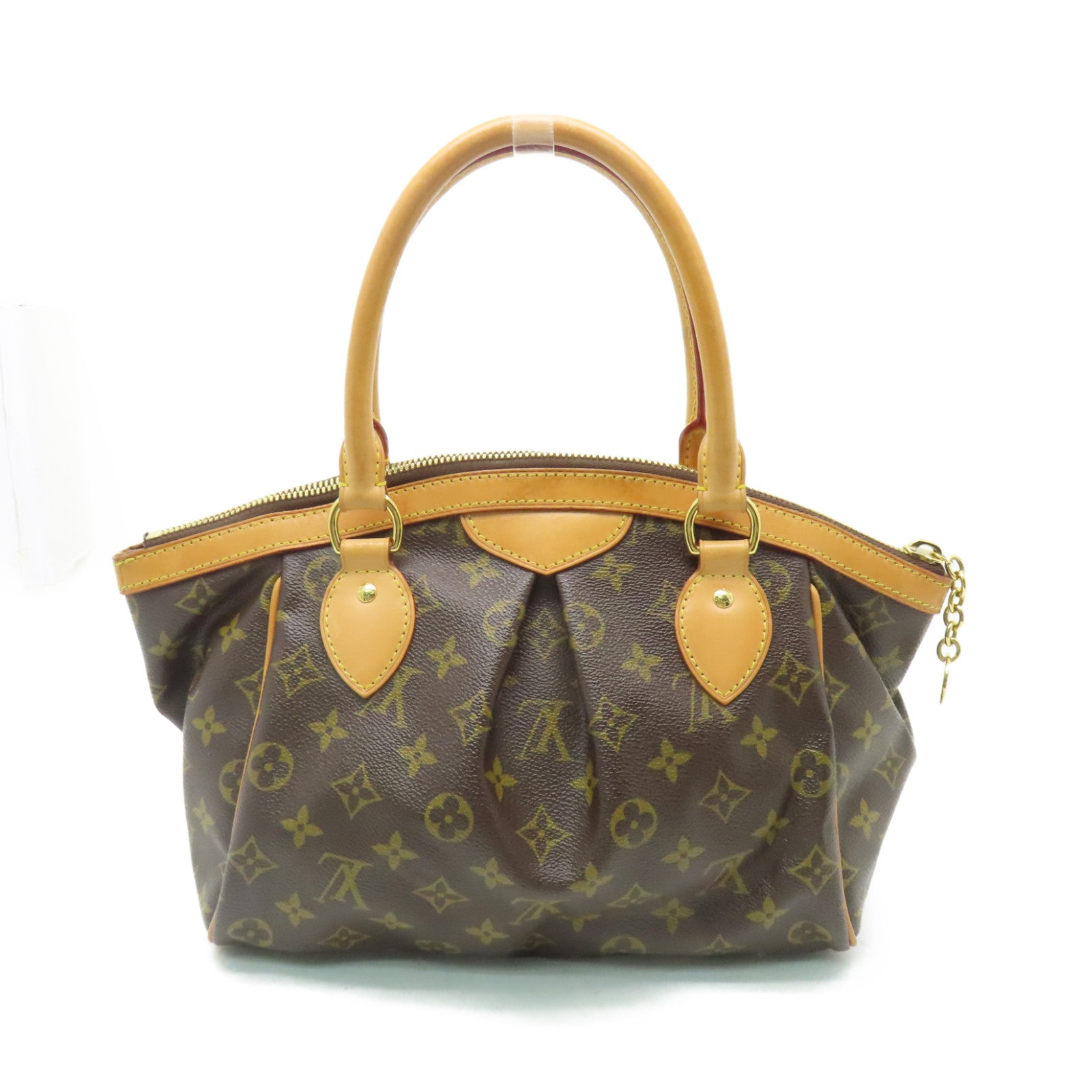 LOUIS VUITTON Monogram Tivoli PM金扣手挽袋啡色