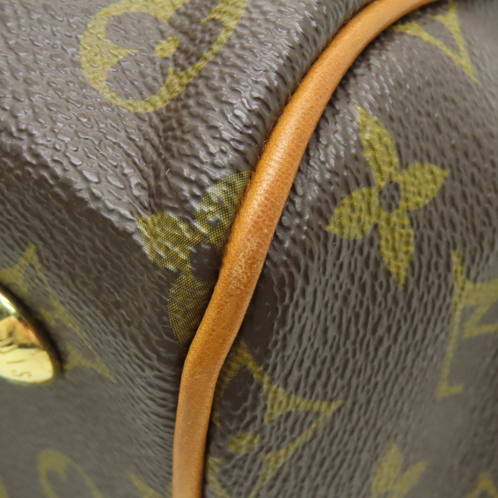 LOUIS VUITTON Monogram Tivoli PM金扣手挽袋啡色