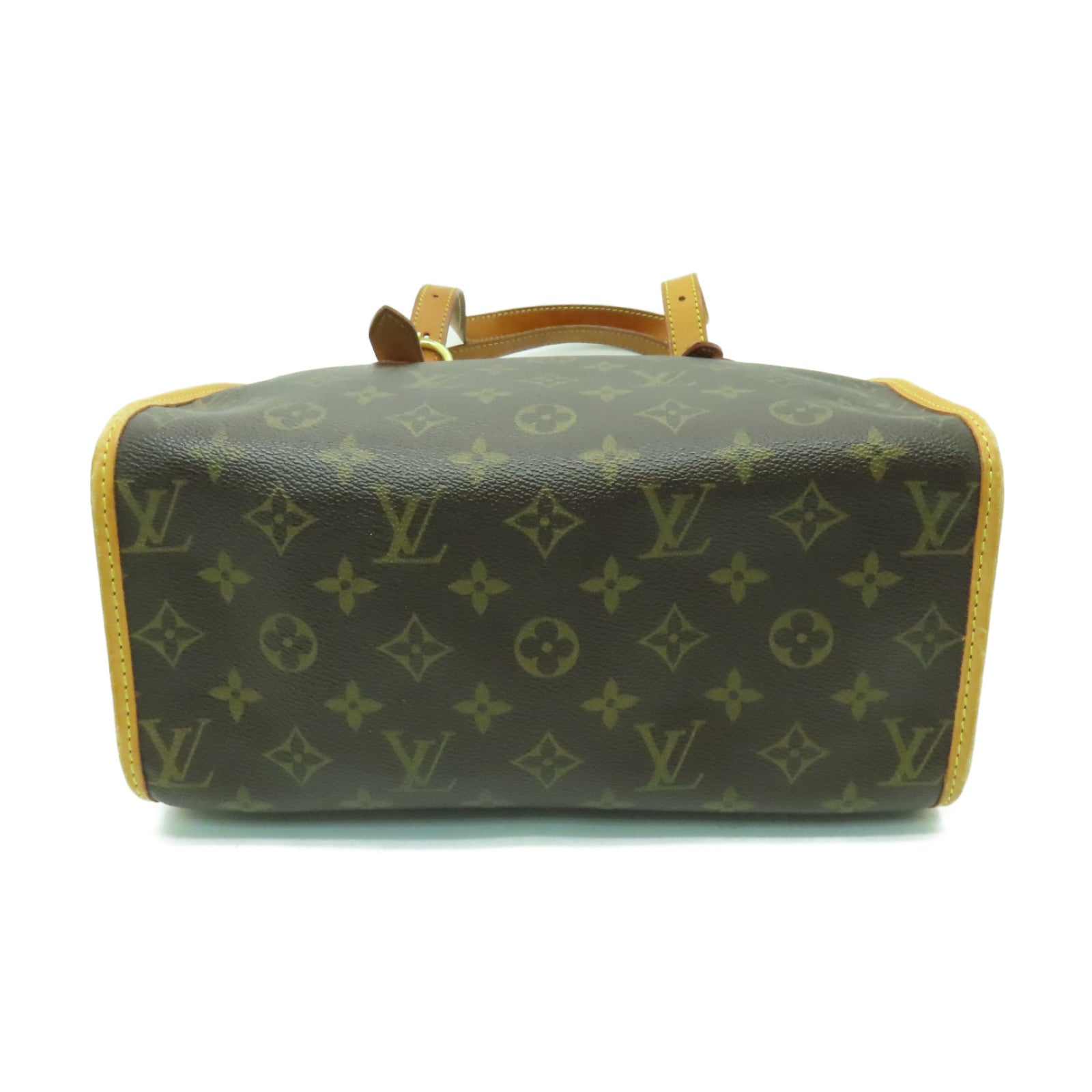LOUIS VUITTON Monogram Popincourt金扣手挽袋棕色