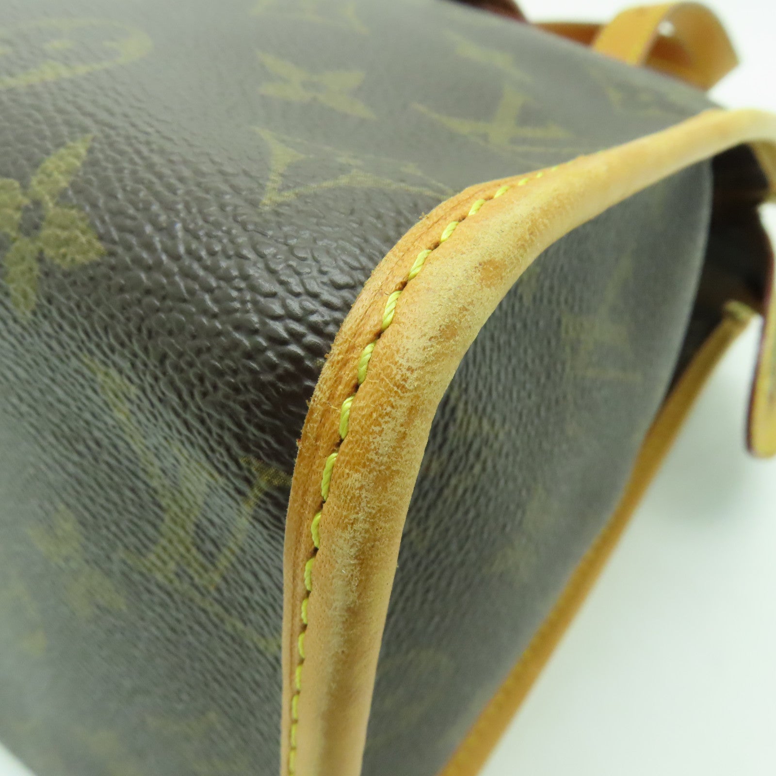 LOUIS VUITTON Monogram Popincourt金扣手挽袋棕色