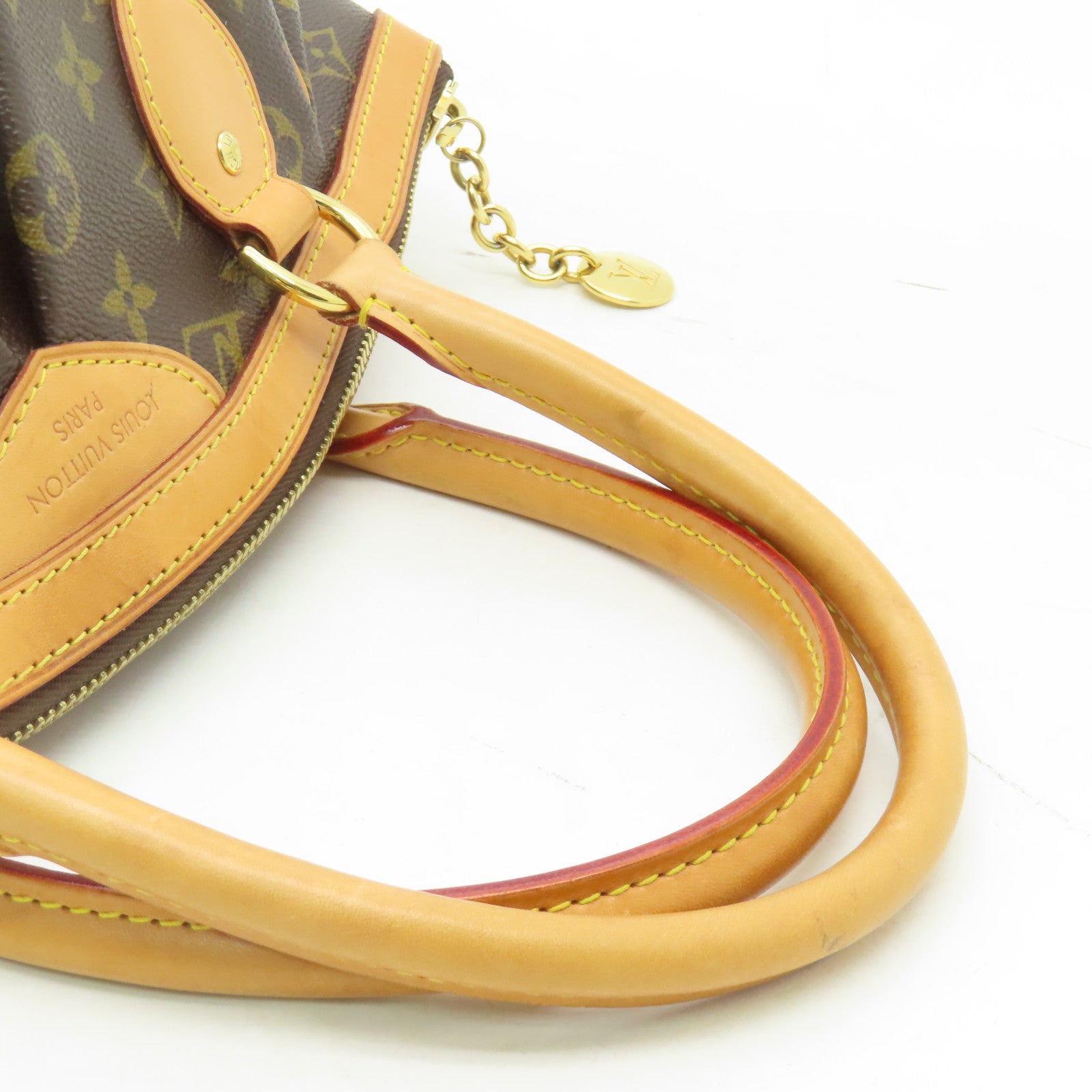 LOUIS VUITTON Monogram Tivoli PM金扣手挽袋啡色