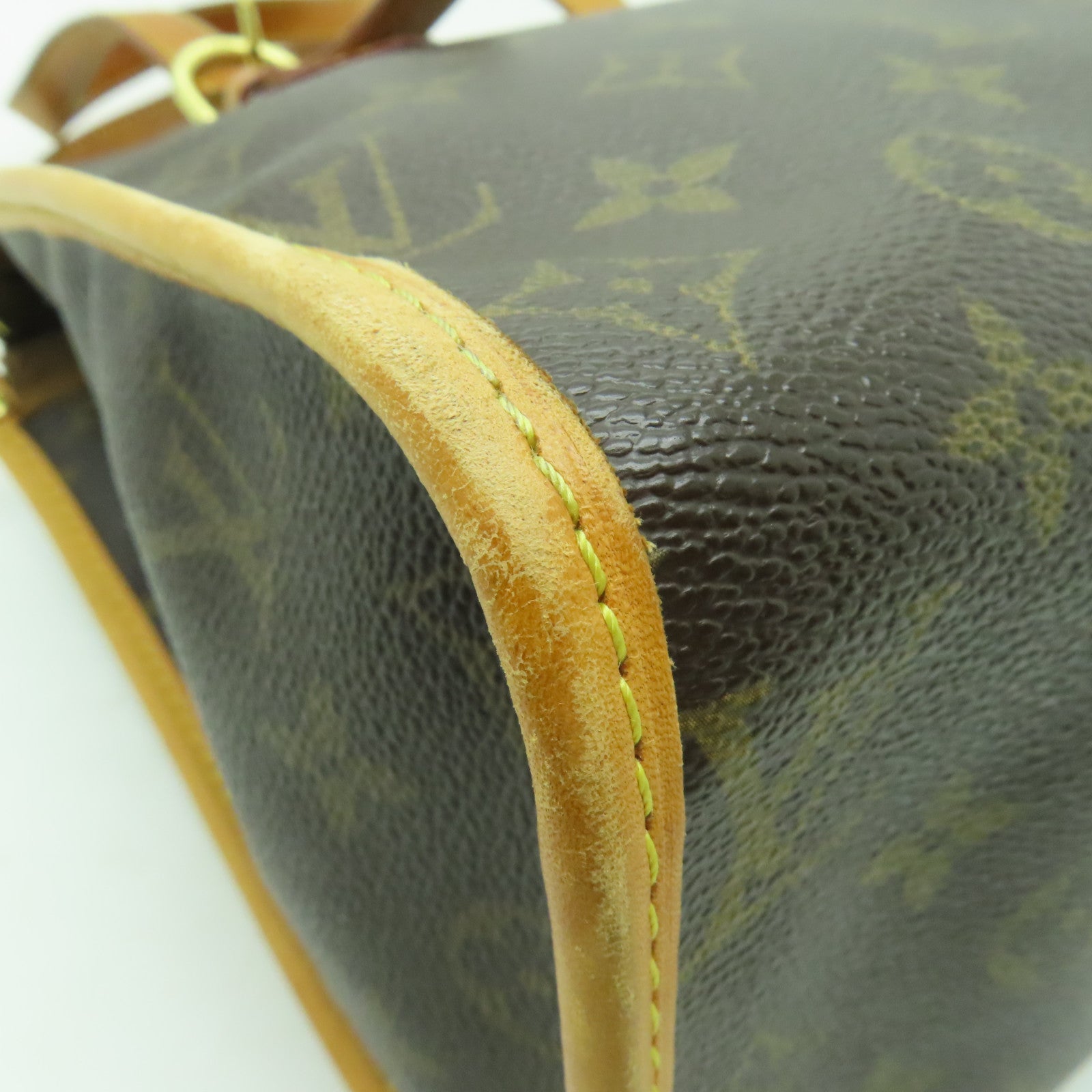 LOUIS VUITTON Monogram Popincourt金扣手挽袋棕色