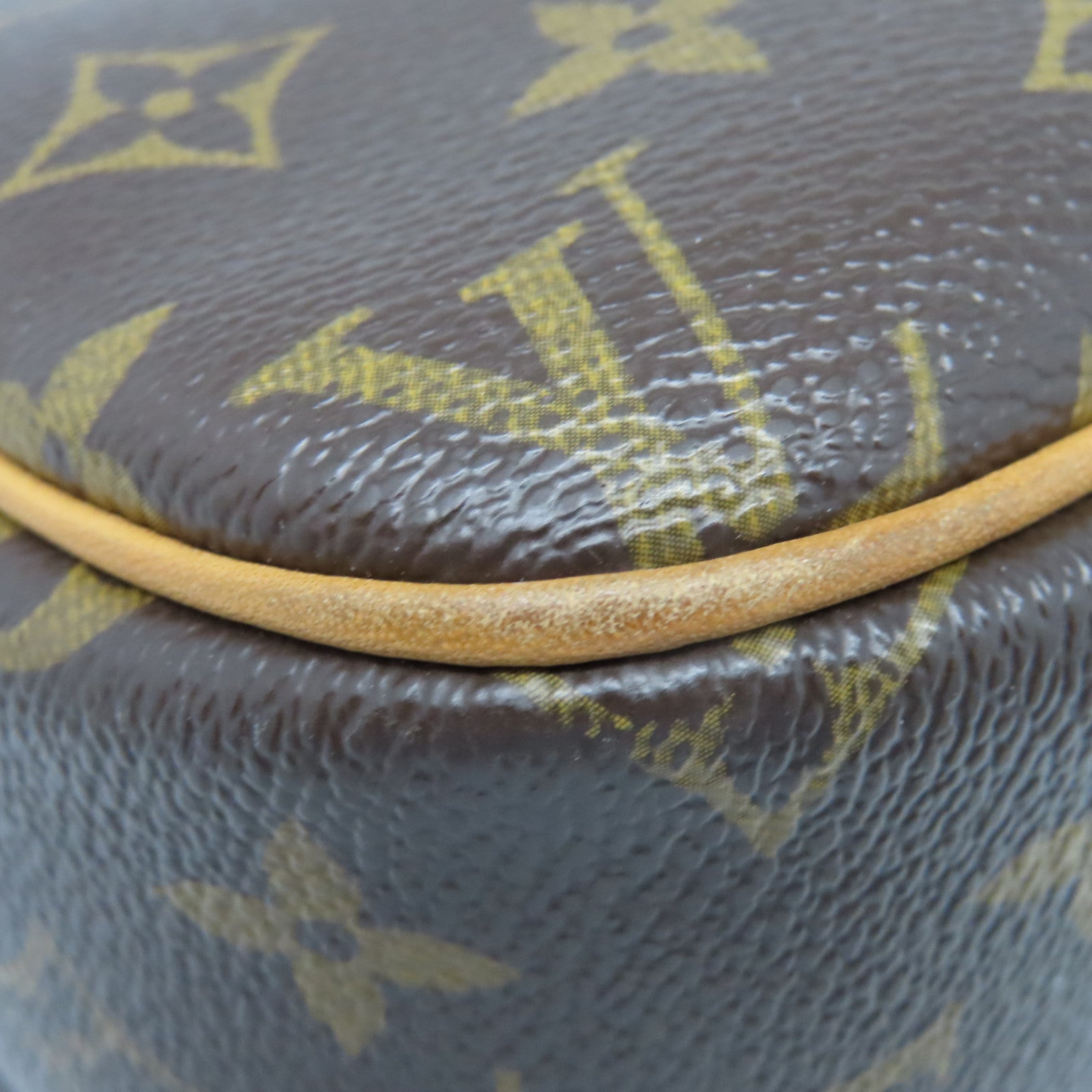 LOUIS VUITTON Monogram Reporter金扣肩背袋棕色