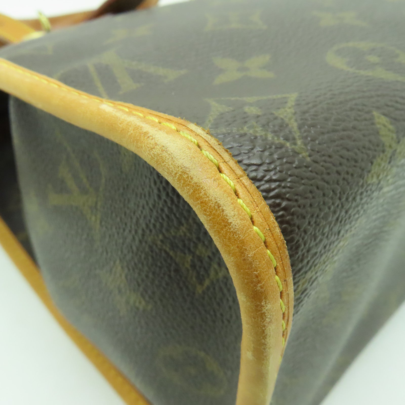 LOUIS VUITTON Monogram Popincourt金扣手挽袋棕色