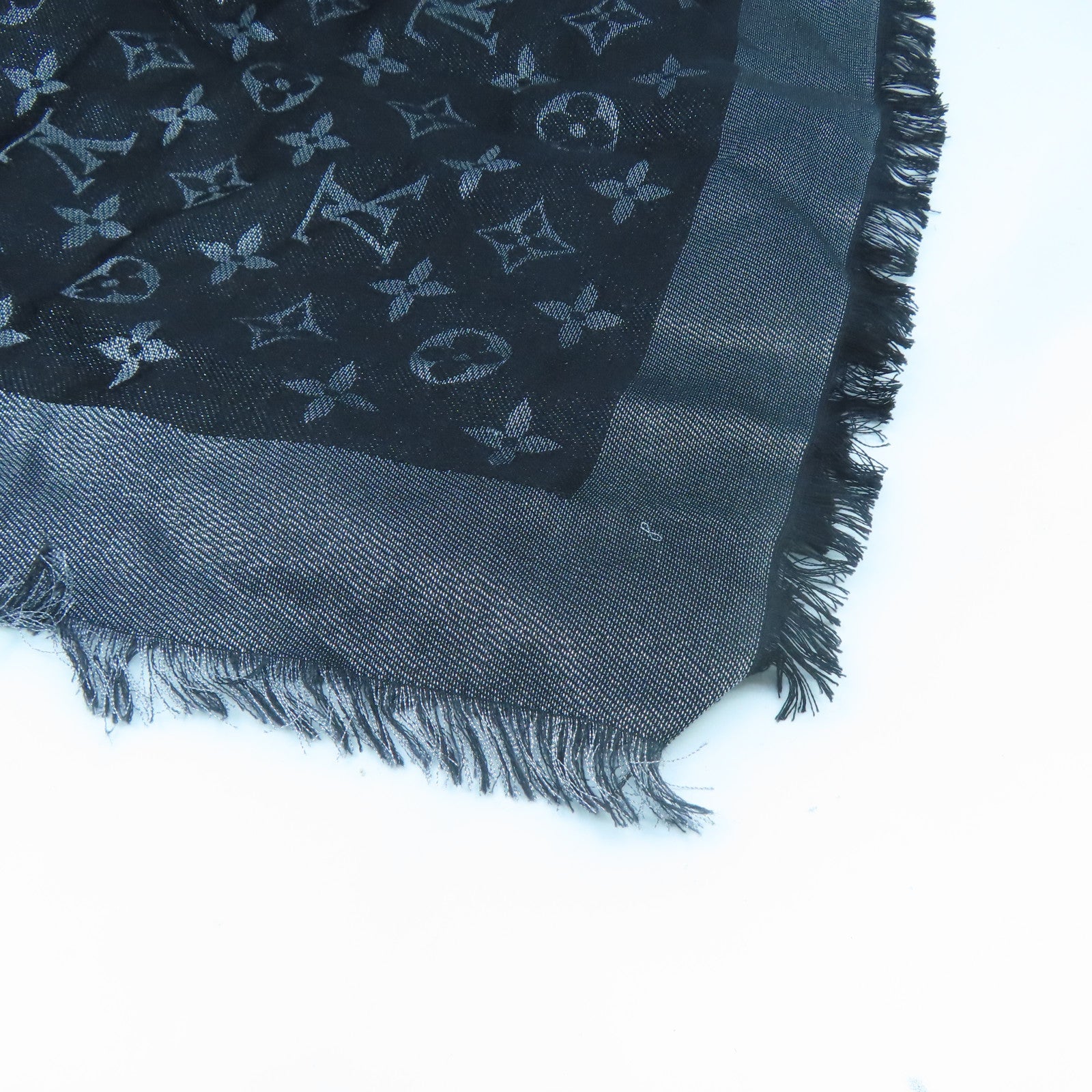 LOUIS VUITTON 羊毛/丝质Scarf丝巾黑色