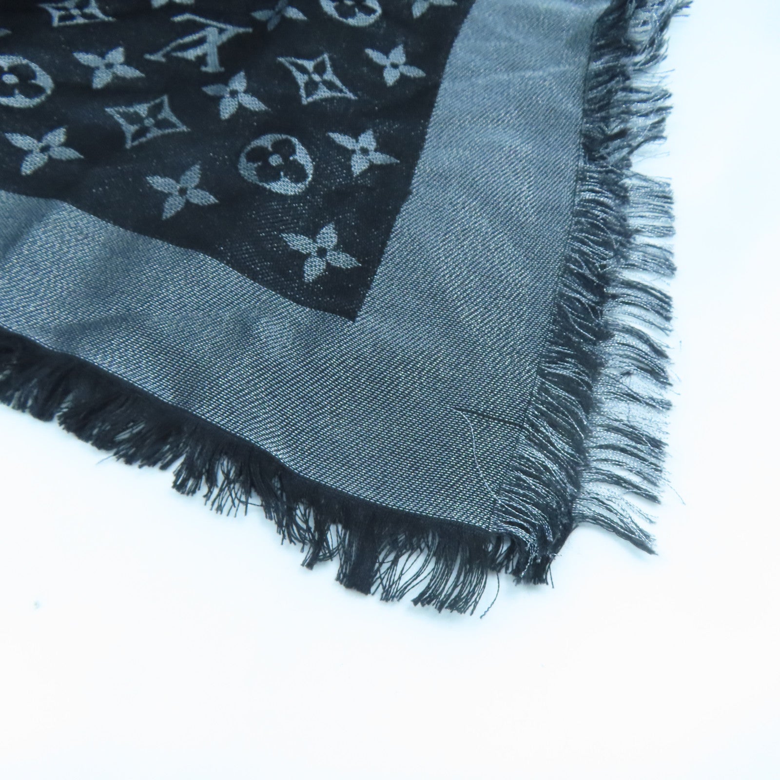 LOUIS VUITTON 羊毛/丝质Scarf丝巾黑色